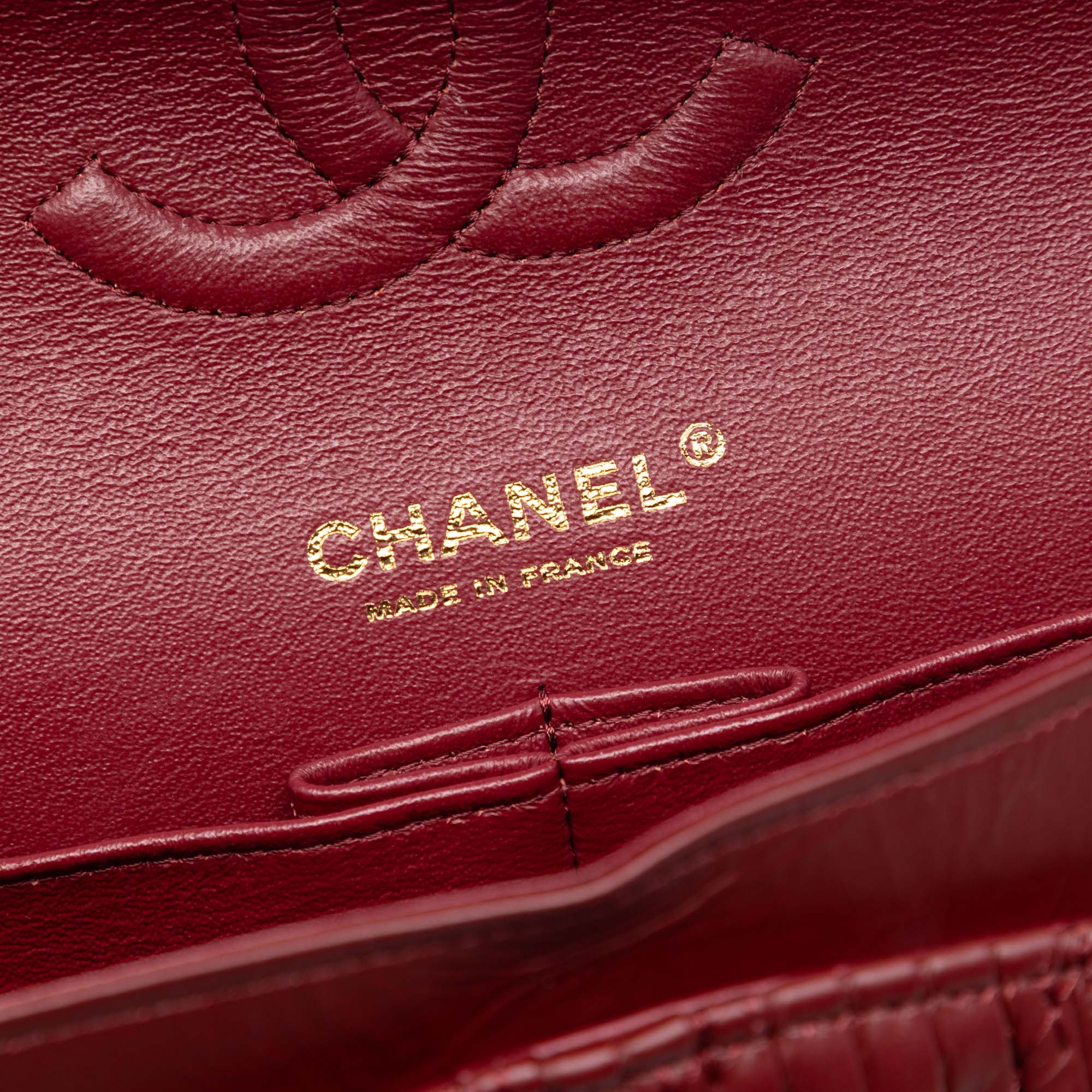Chanel Medium Classic Chevron Calfskin Pleated Double Flap - image 5