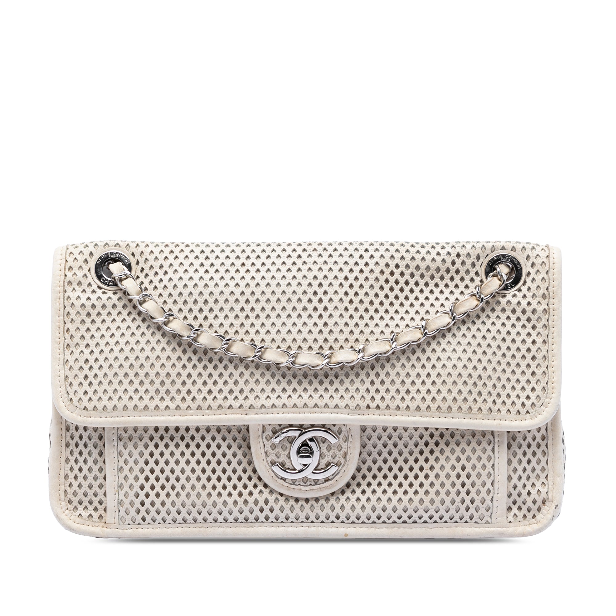 Chanel Medium Perforated Calfskin Up In The Air Flap - image 1