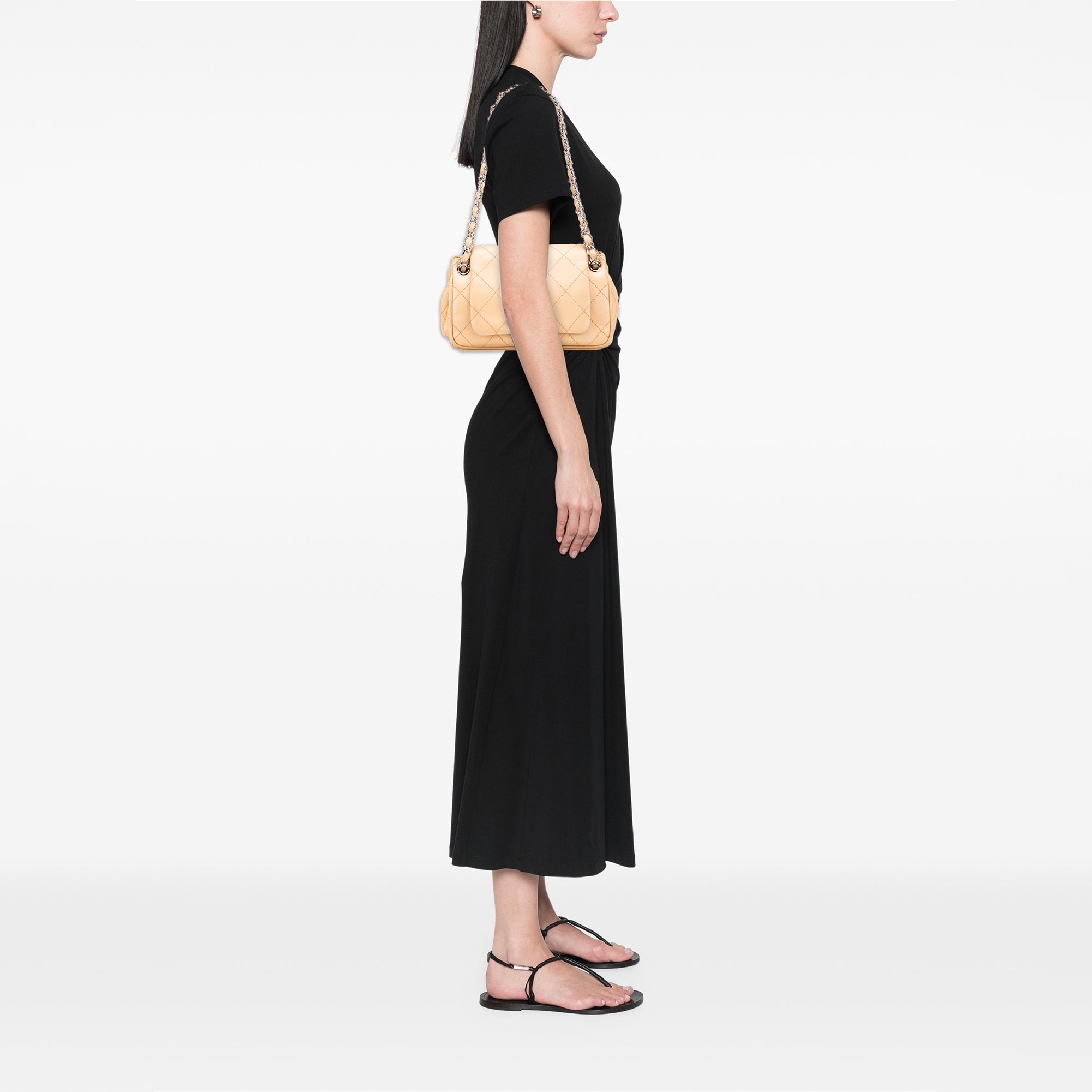 Chanel Reissue 2.55 Quilted Lambskin Wild Stitch Accordion Chain Shoulder Bag - image 10