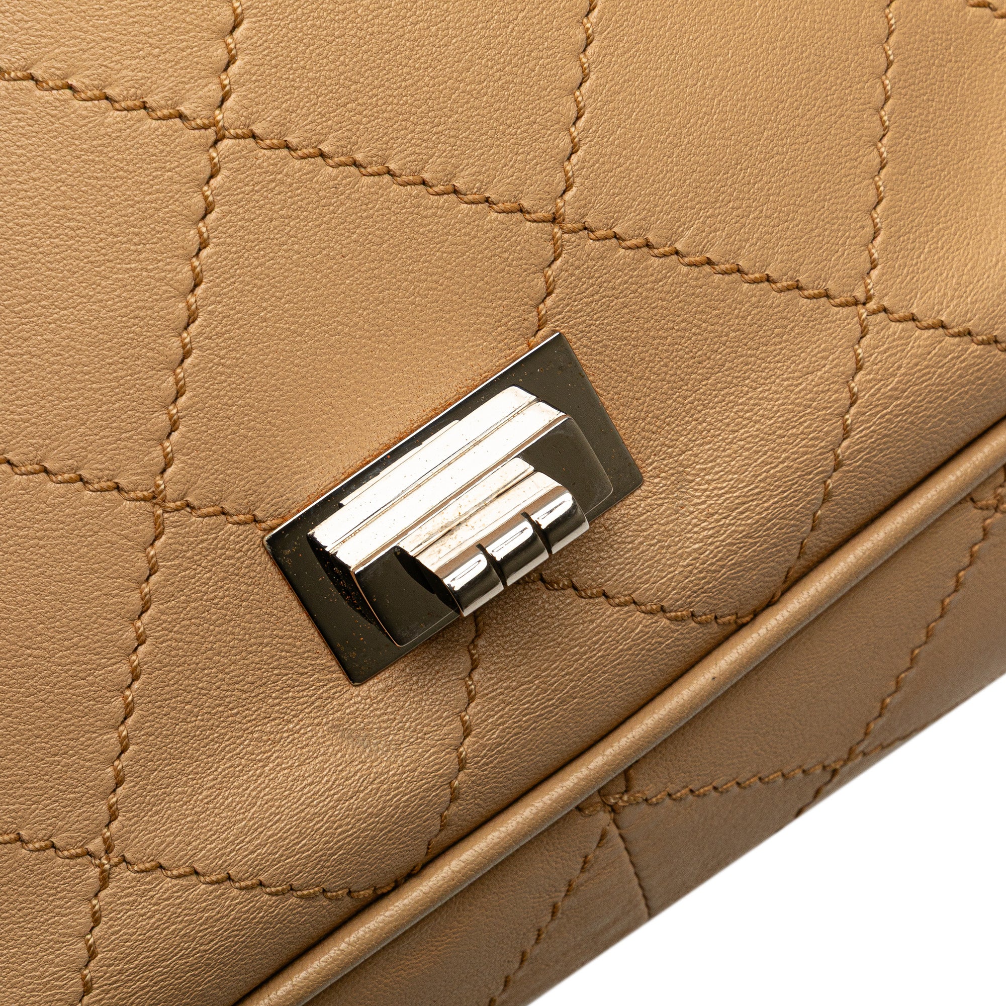 Chanel Reissue 2.55 Quilted Lambskin Wild Stitch Accordion Chain Shoulder Bag - image 8