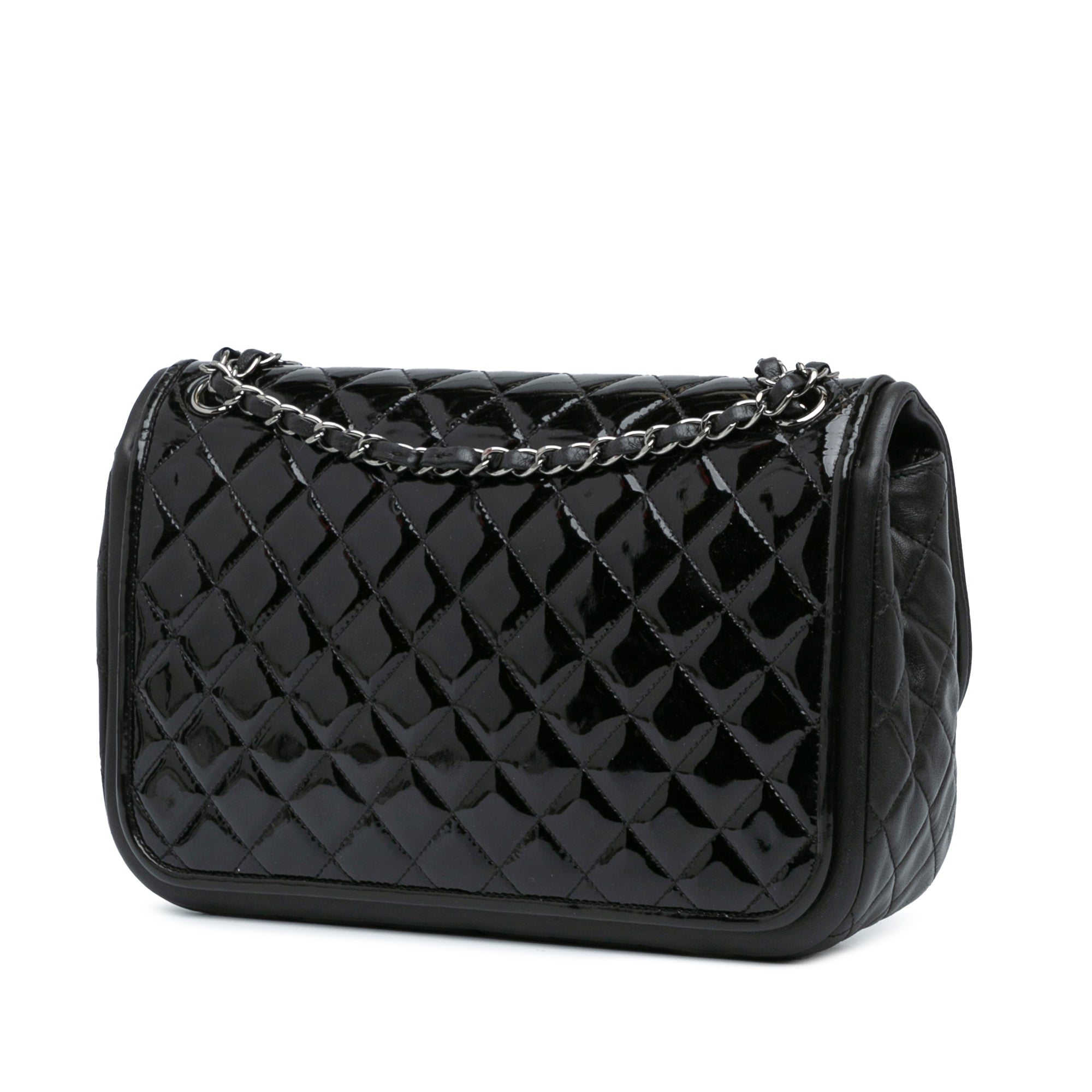 Chanel Jumbo Patent Classic Twist Flap - image 2