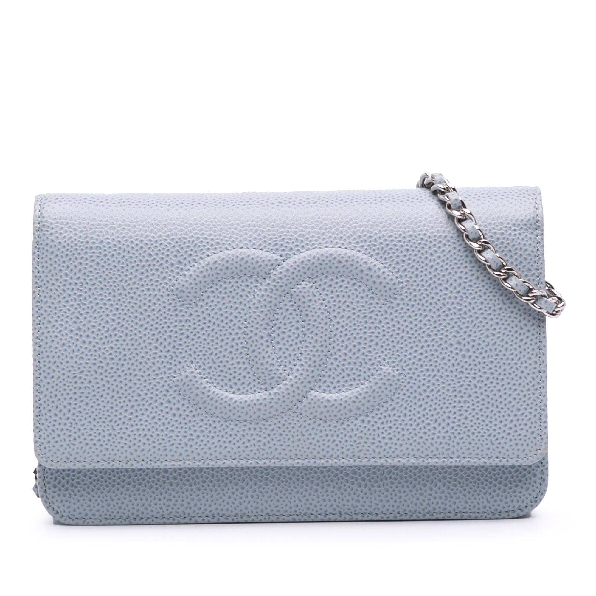 Chanel CC Caviar Wallet On Chain - image 1