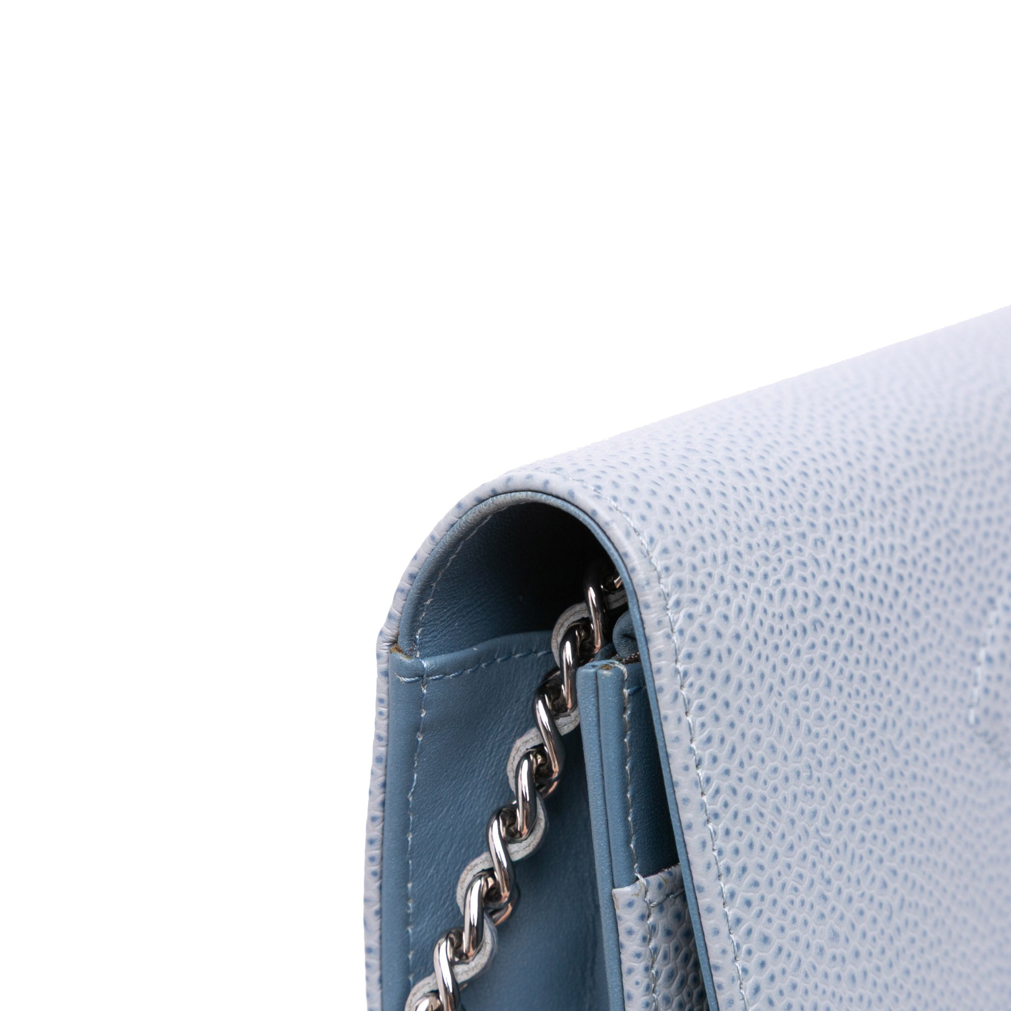 Chanel CC Caviar Wallet On Chain - image 9