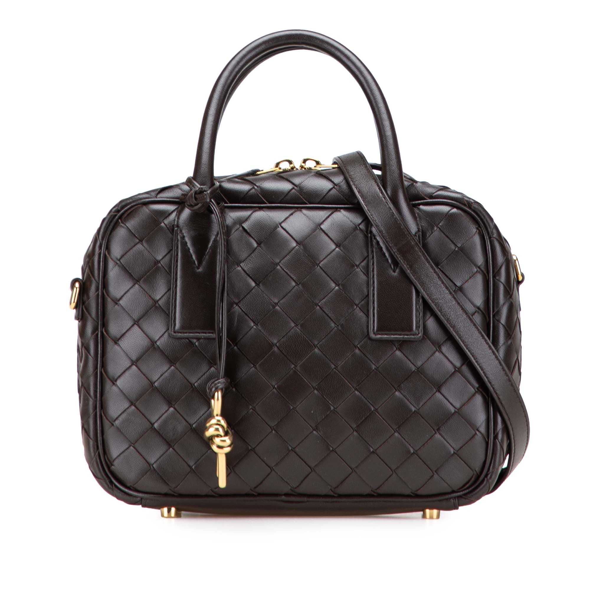 Bottega Veneta Small Lambskin Intrecciato Getaway Satchel - image 1
