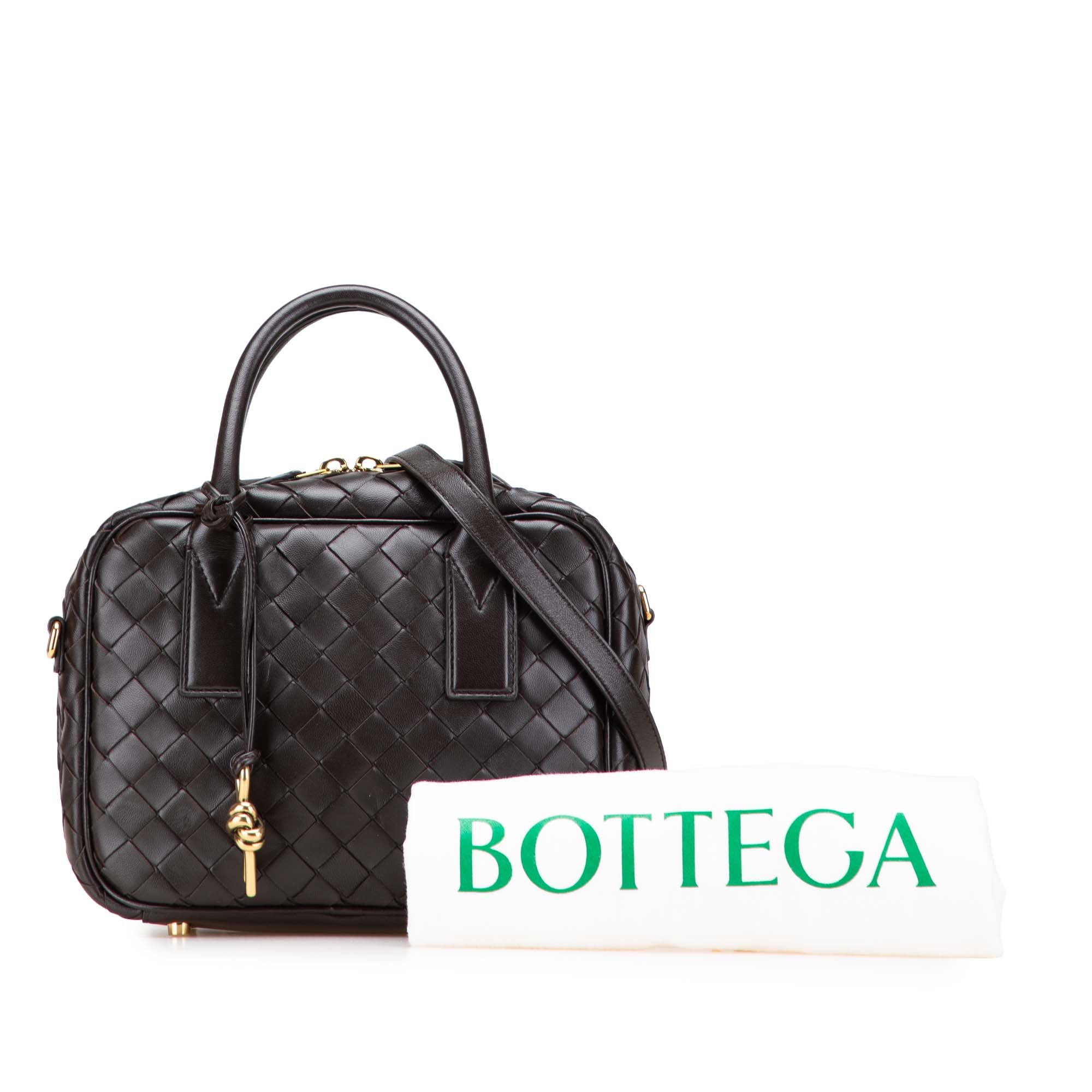 Bottega Veneta Small Lambskin Intrecciato Getaway Satchel - image 11