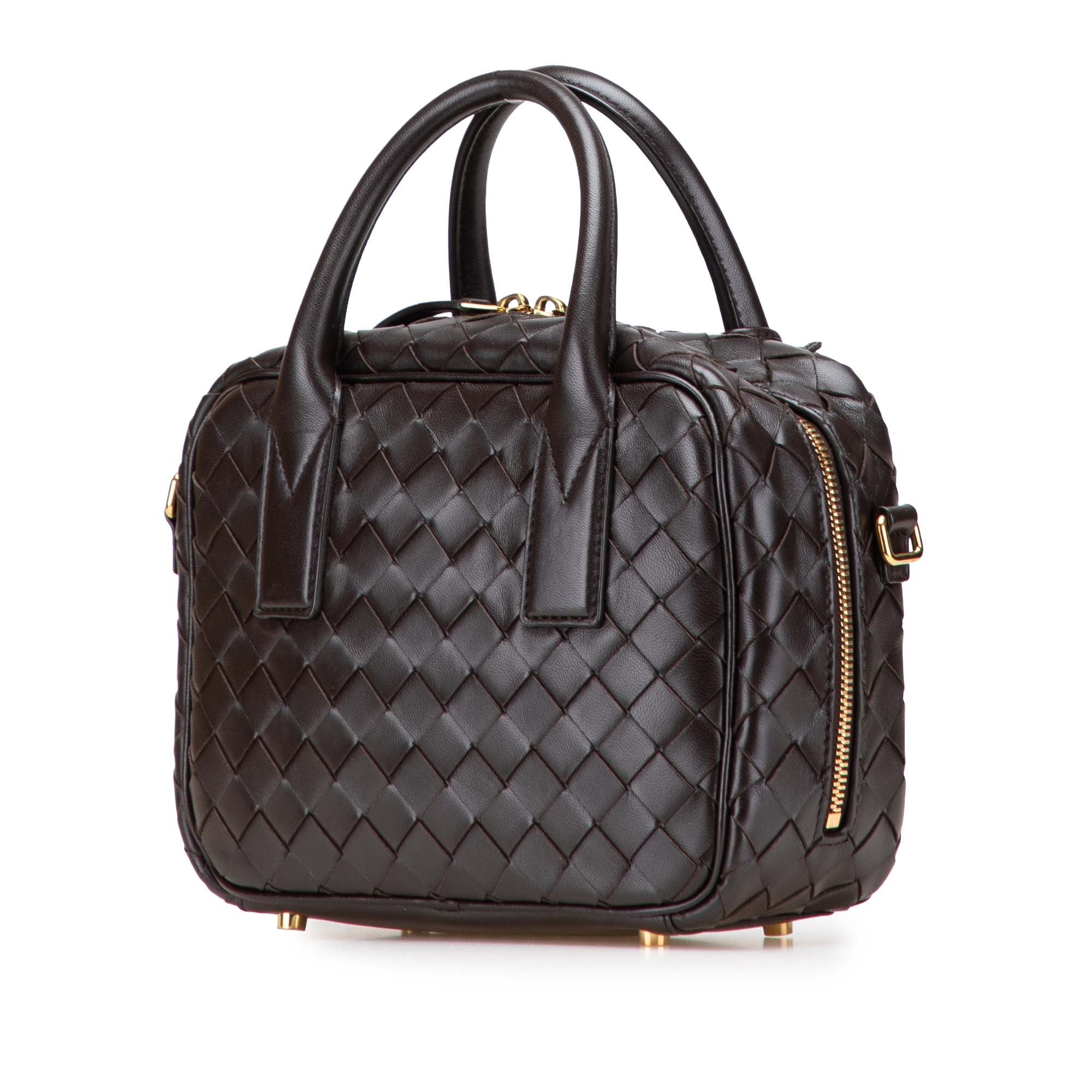 Bottega Veneta Small Lambskin Intrecciato Getaway Satchel - image 2