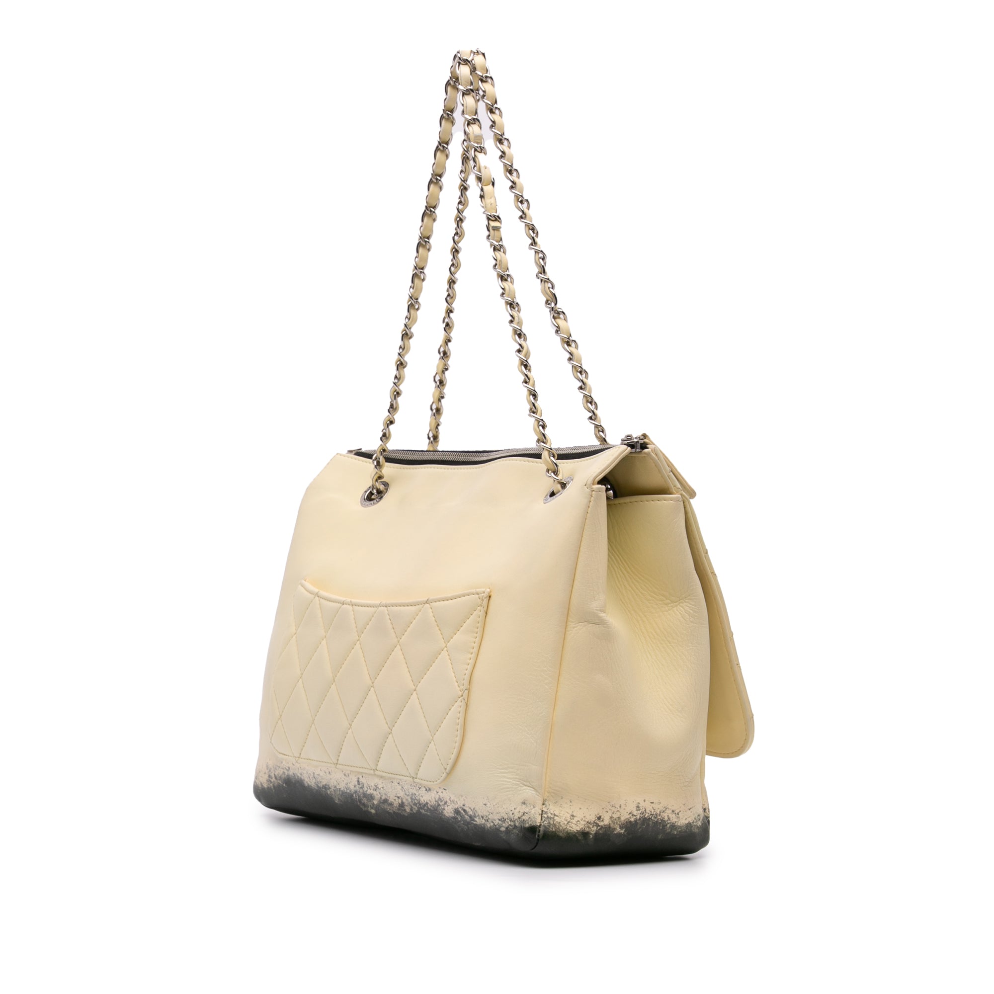 Chanel Maxi Quilted Calfskin Blizzard Zip Top Flap - image 2
