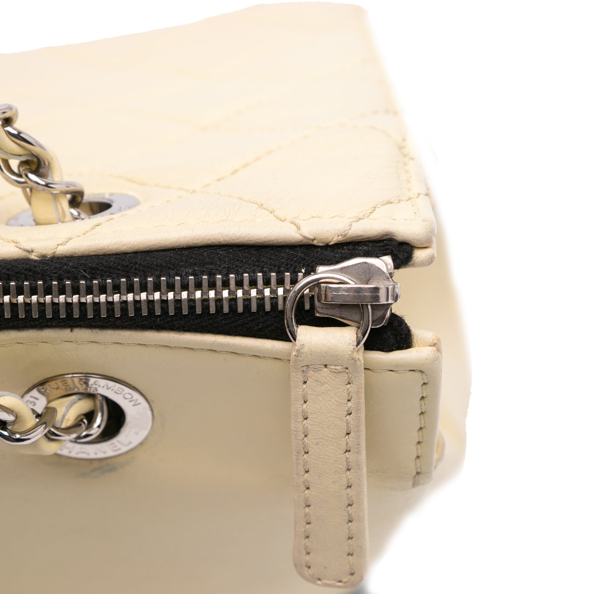 Chanel Maxi Quilted Calfskin Blizzard Zip Top Flap - image 7