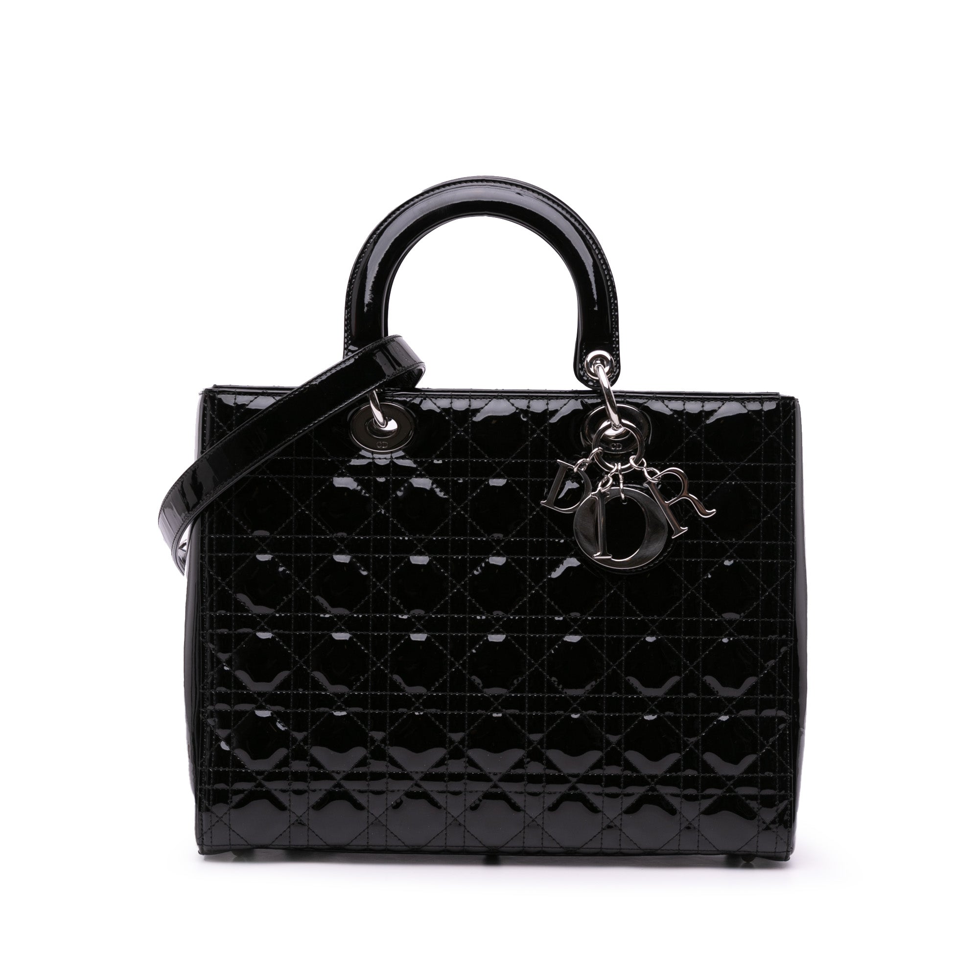 Dior Large Patent Cannage Lady Dior - image 1