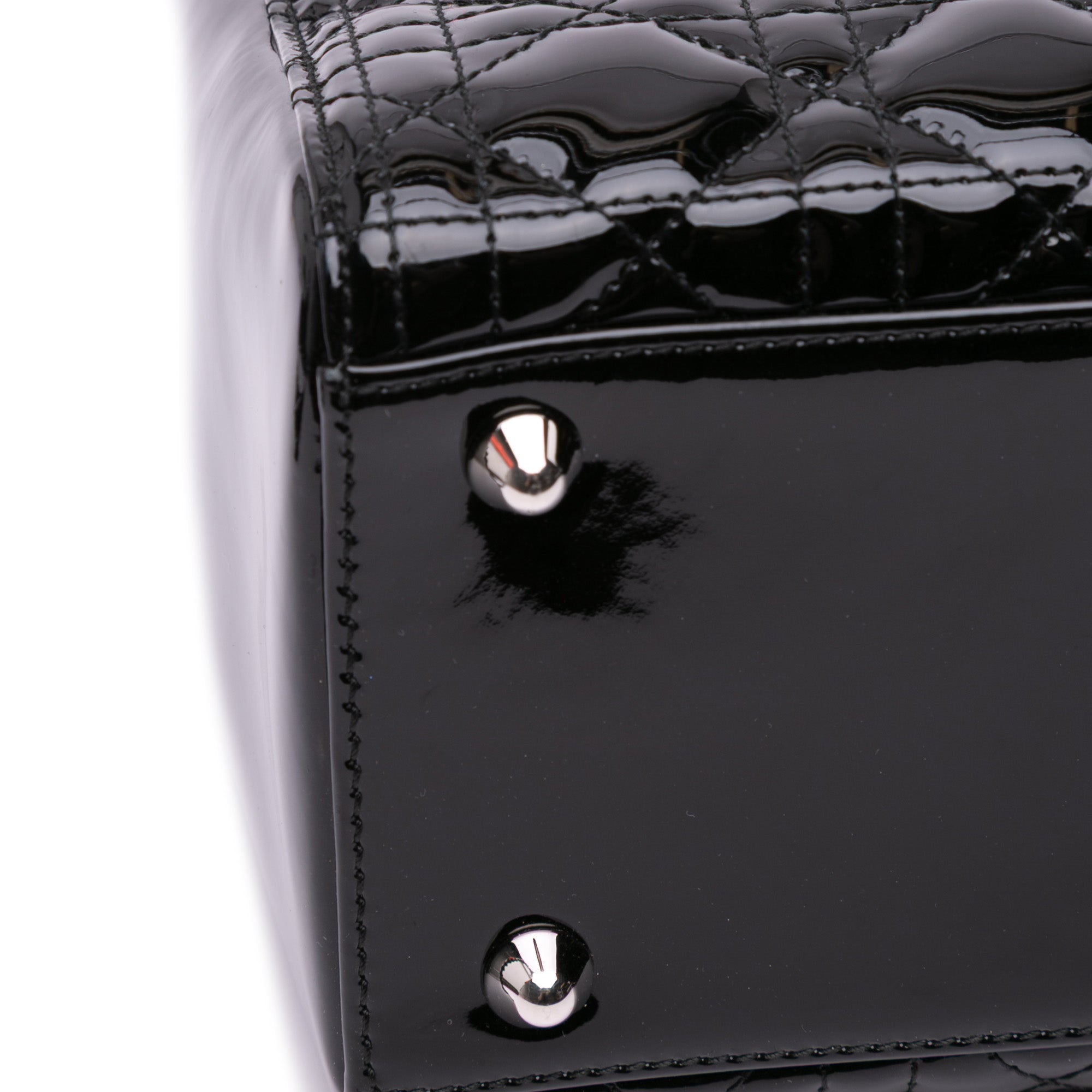 Dior Large Patent Cannage Lady Dior - image 8