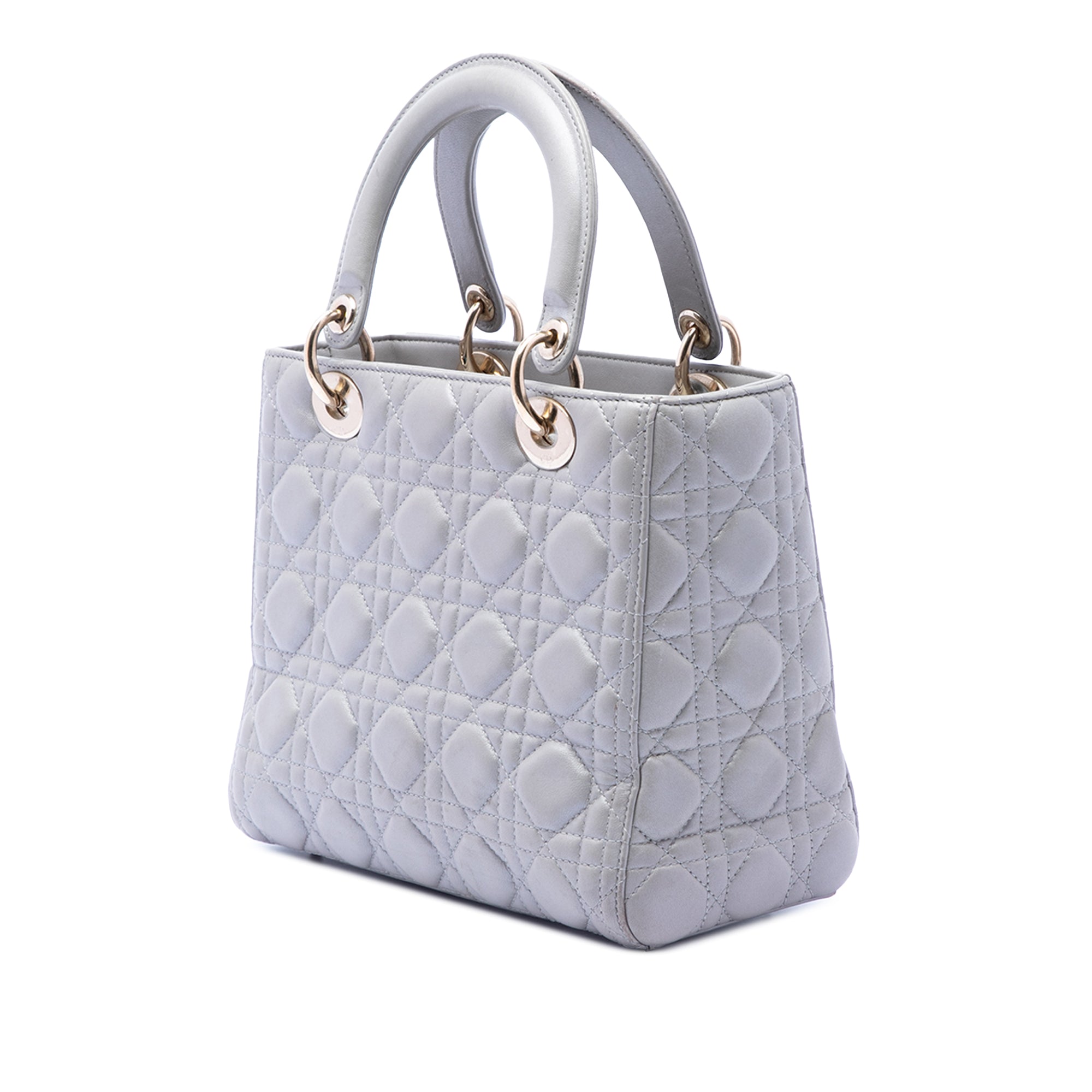Dior Medium Pearlescent Lambskin Cannage Lady Dior - image 2