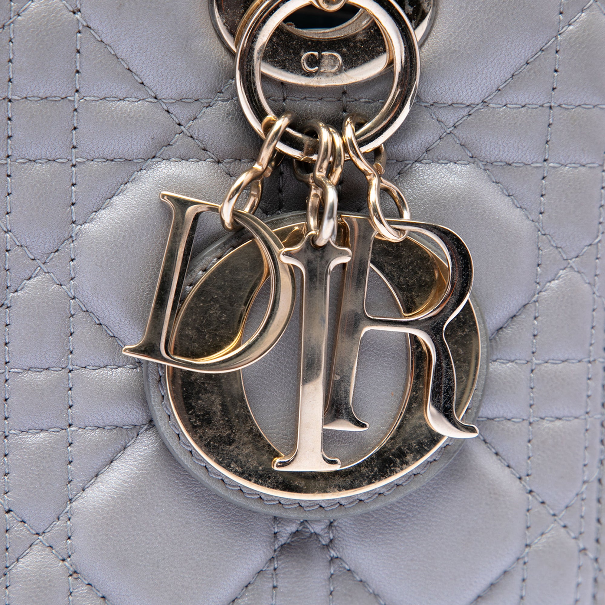 Dior Medium Pearlescent Lambskin Cannage Lady Dior - image 5