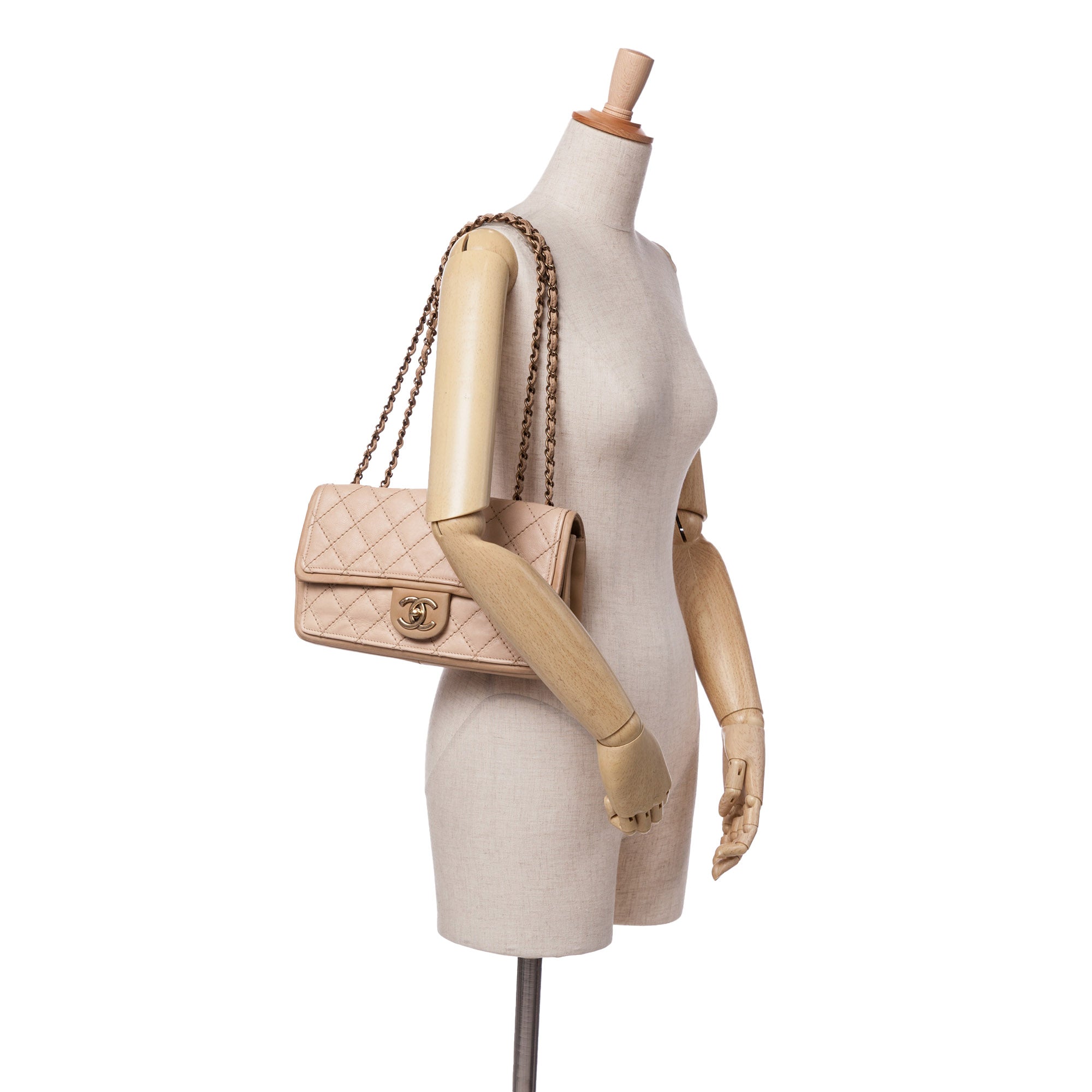 Chanel Medium Bicolor Calfskin Graphic Flap - image 8