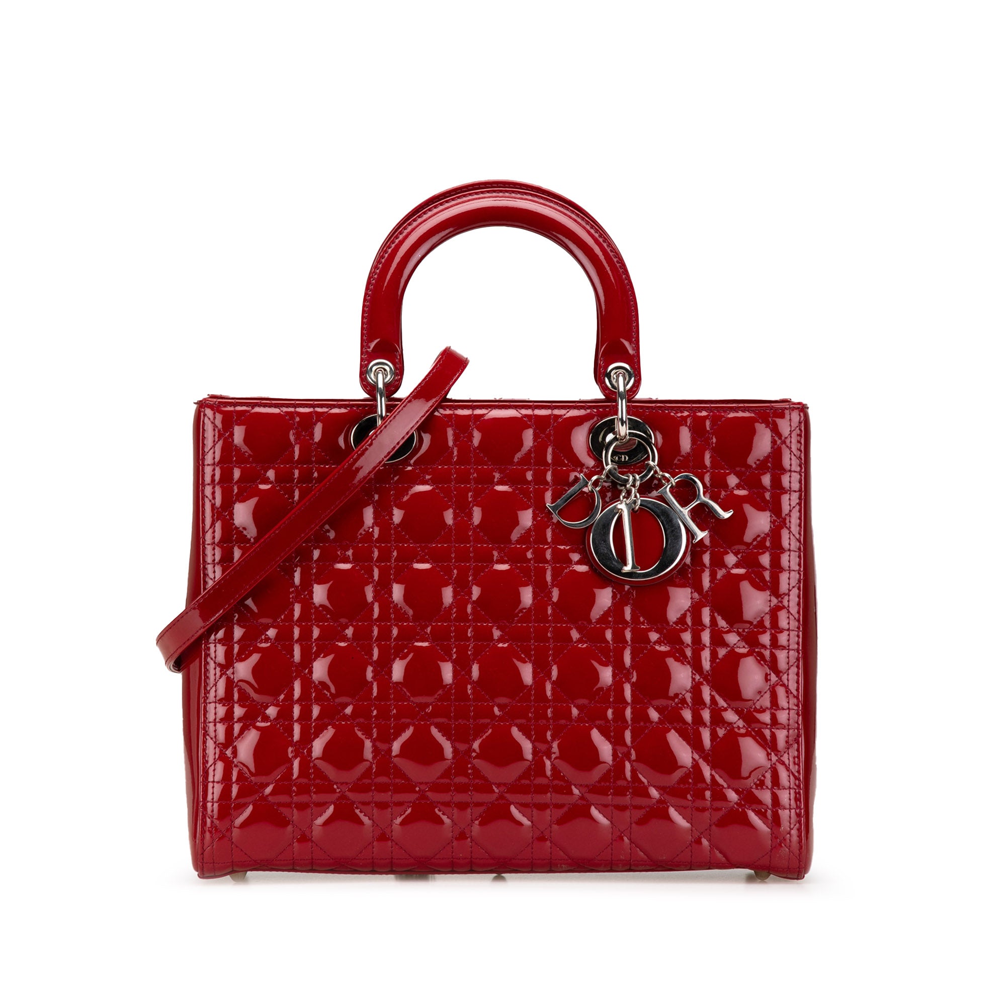 Dior Large Patent Cannage Lady Dior - image 1