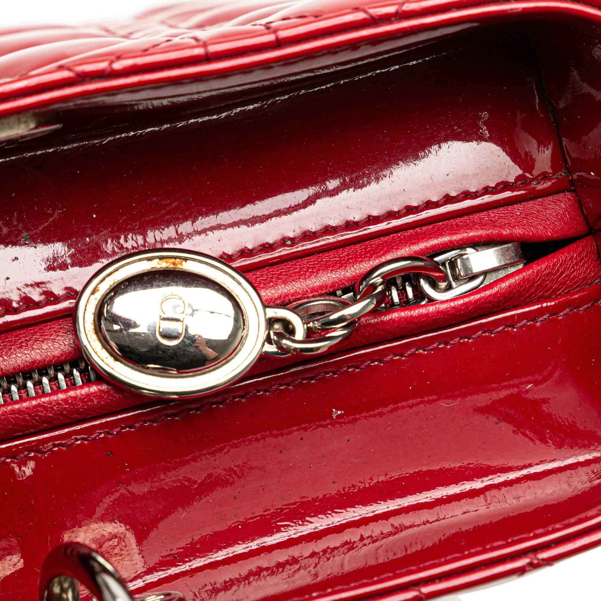 Dior Large Patent Cannage Lady Dior - image 8