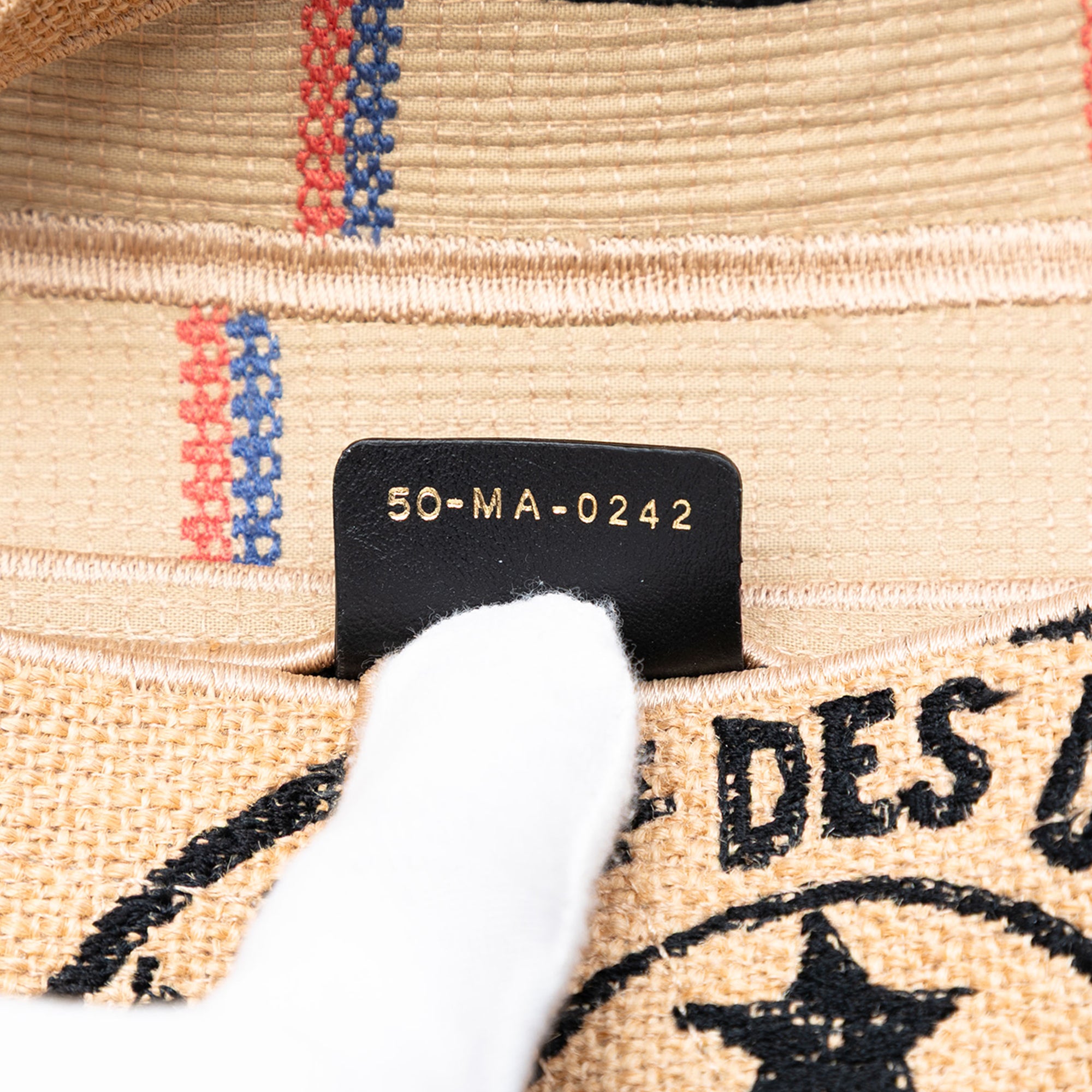 Dior Mini Embroidered Jute Canvas Union Saddle Bag - image 6