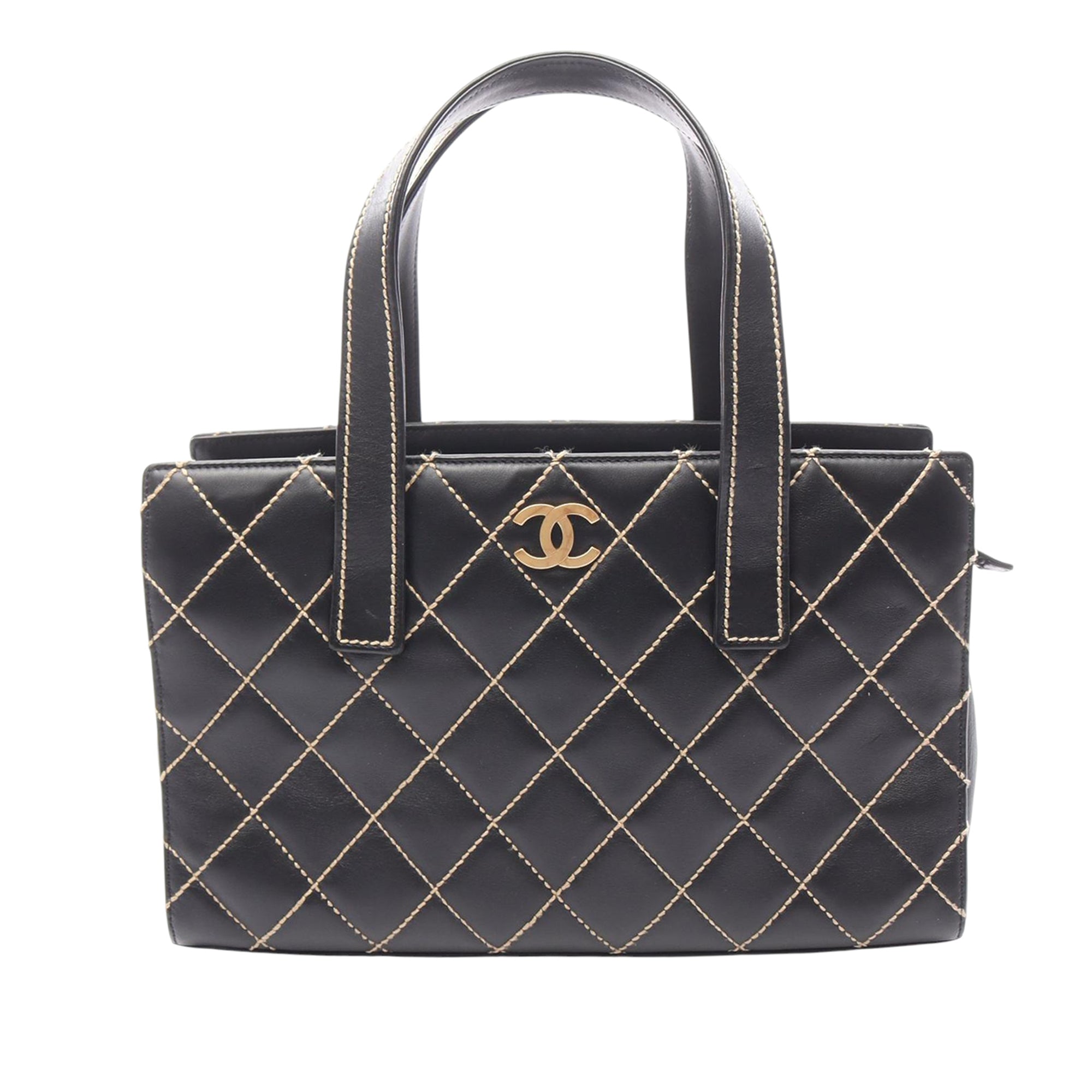 Chanel CC Calfskin Wild Stitch Handbag - image 1