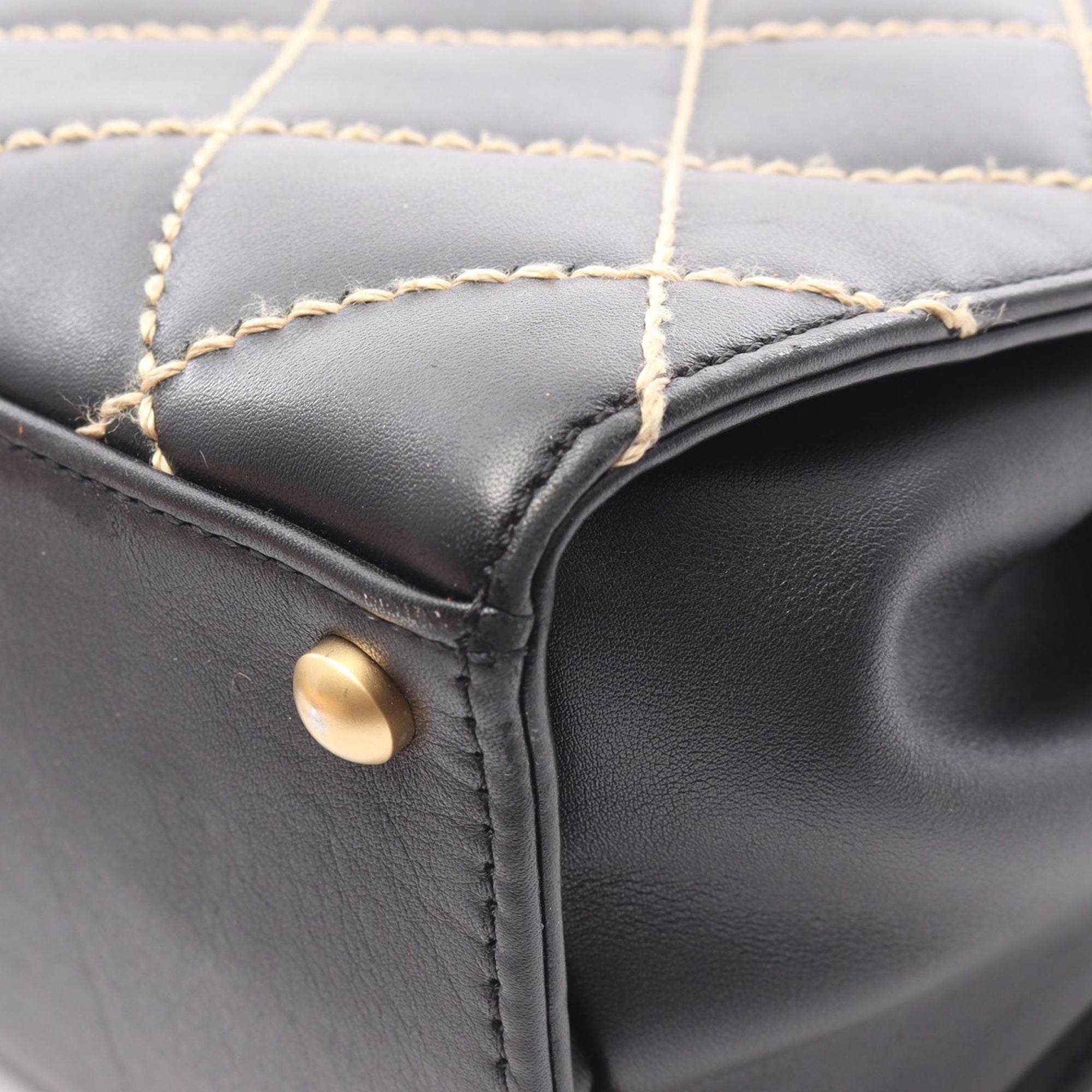 Chanel CC Calfskin Wild Stitch Handbag - image 8