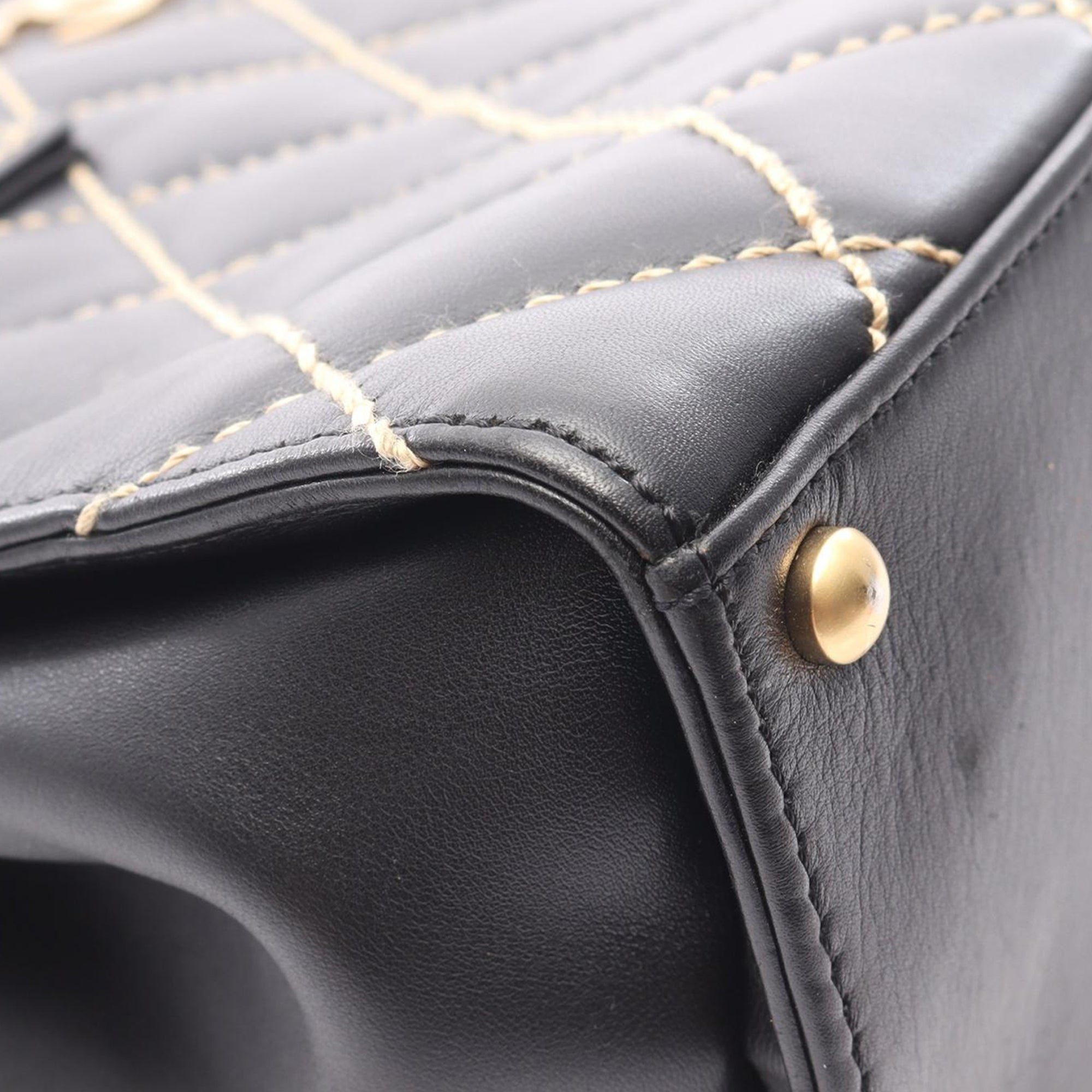Chanel CC Calfskin Wild Stitch Handbag - image 9