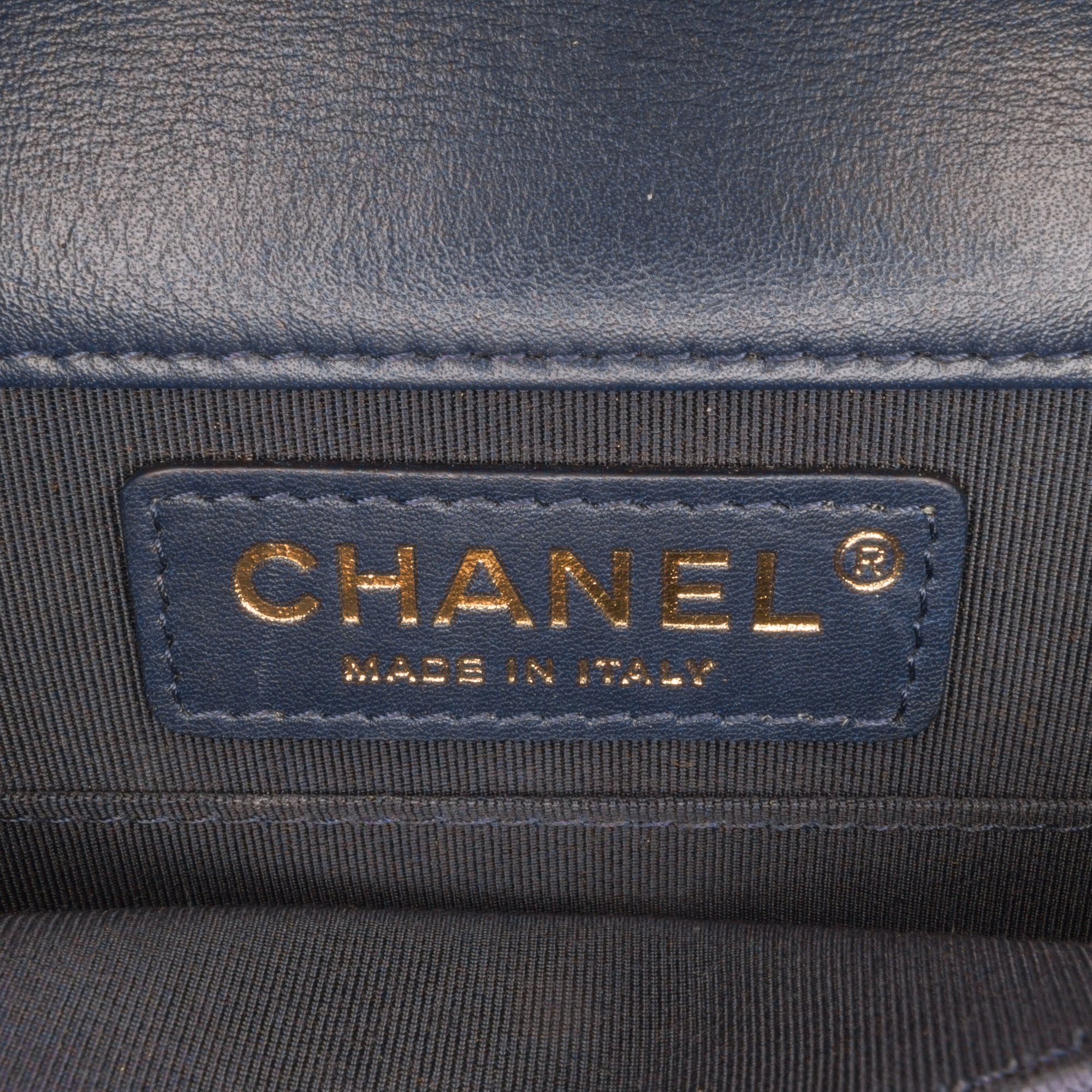 Chanel Paris New York Metallic Lambskin Striped North South Boy Flap - image 9