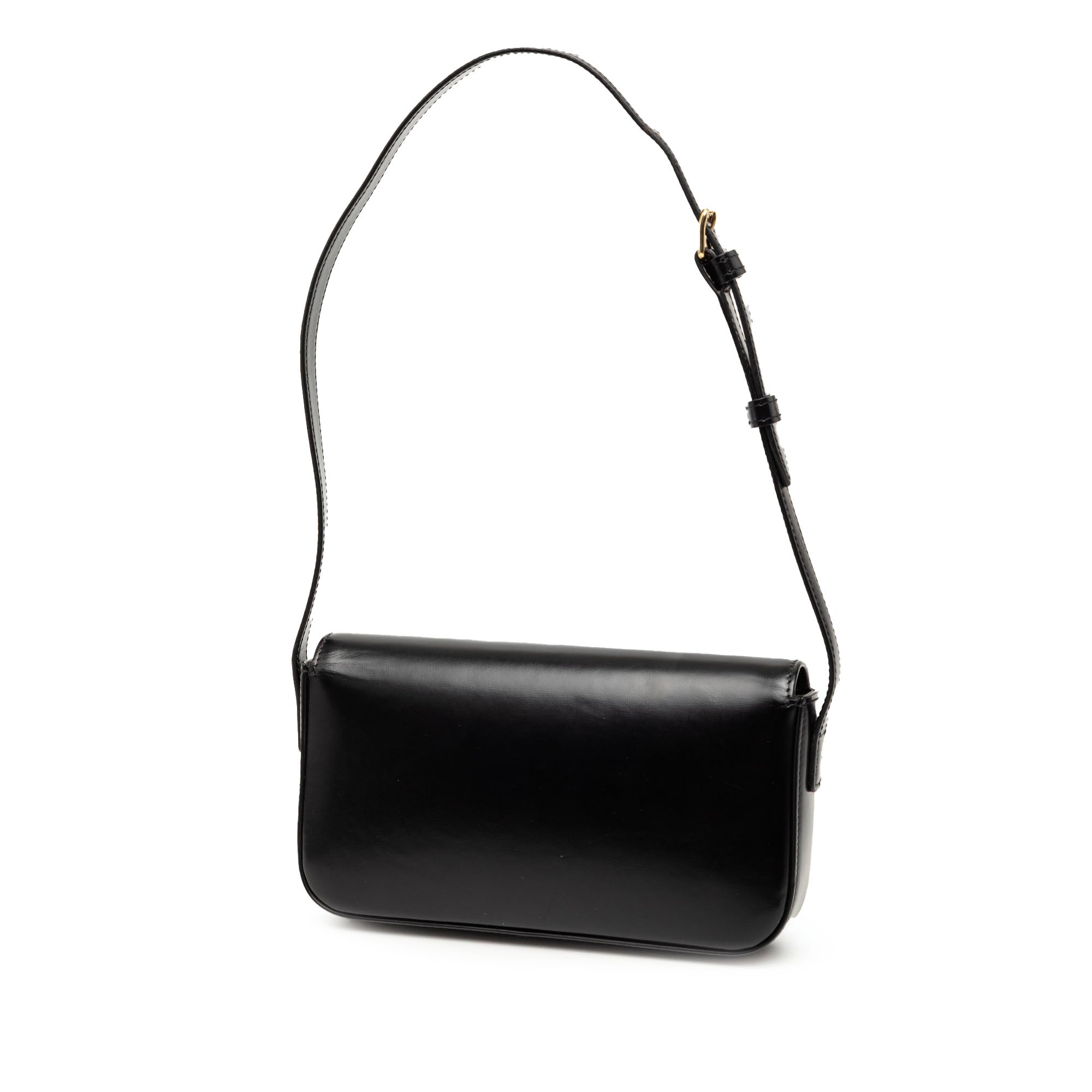 Celine Shiny Calfskin Triomphe Claude Shoulder Bag - image 2