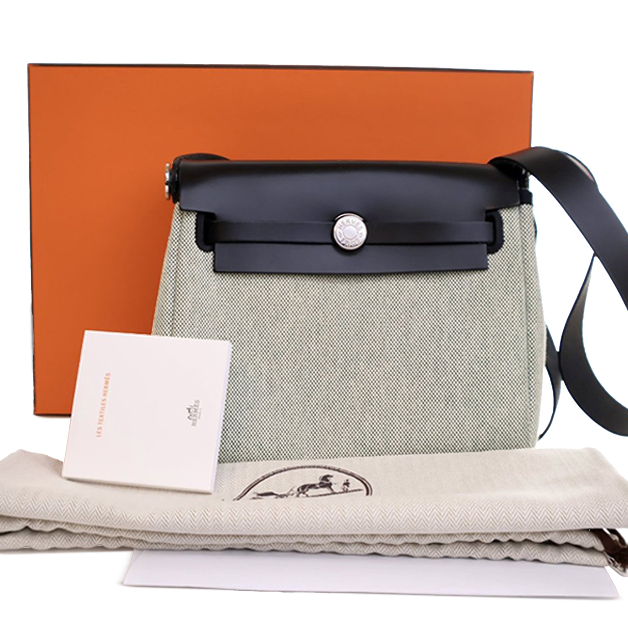 Hermès Military Toile and Vache Hunter Herbag Zip 20 - image 15