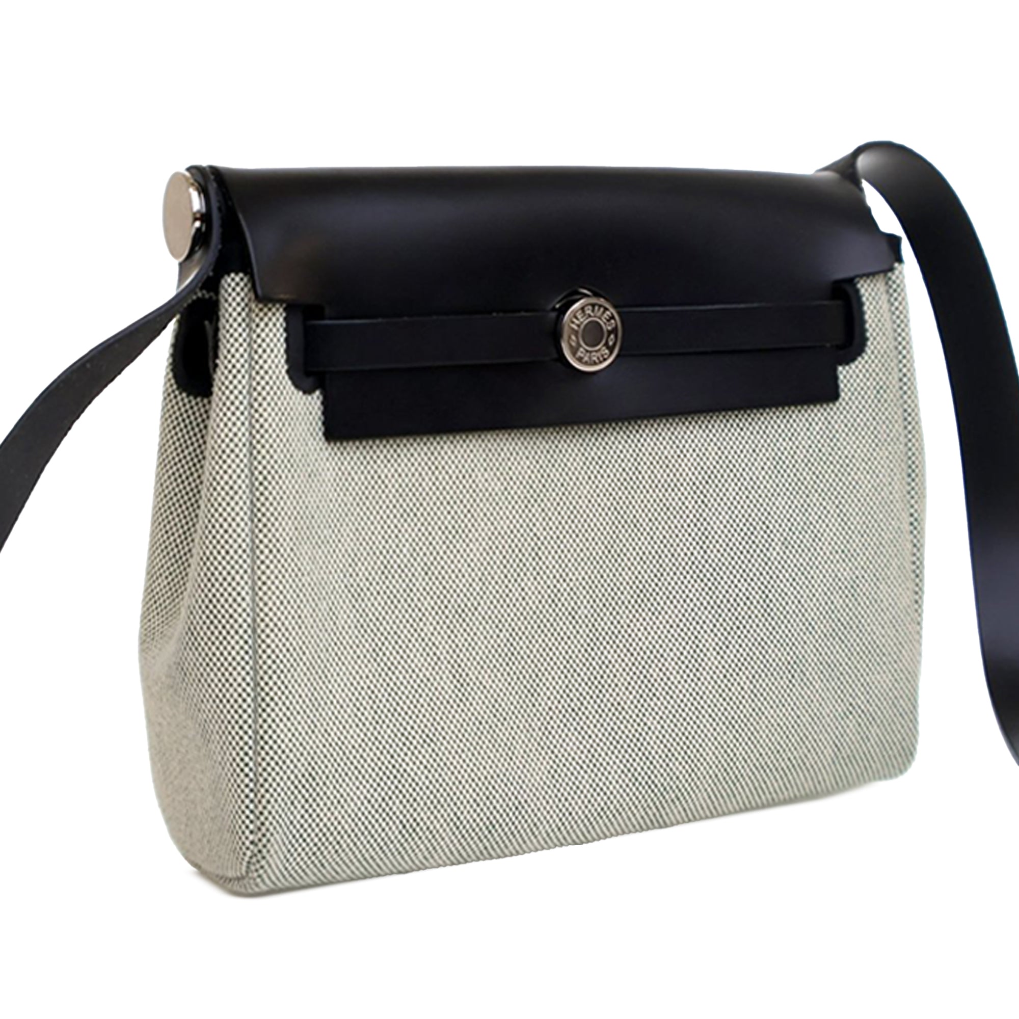 Hermès Military Toile and Vache Hunter Herbag Zip 20 - image 2