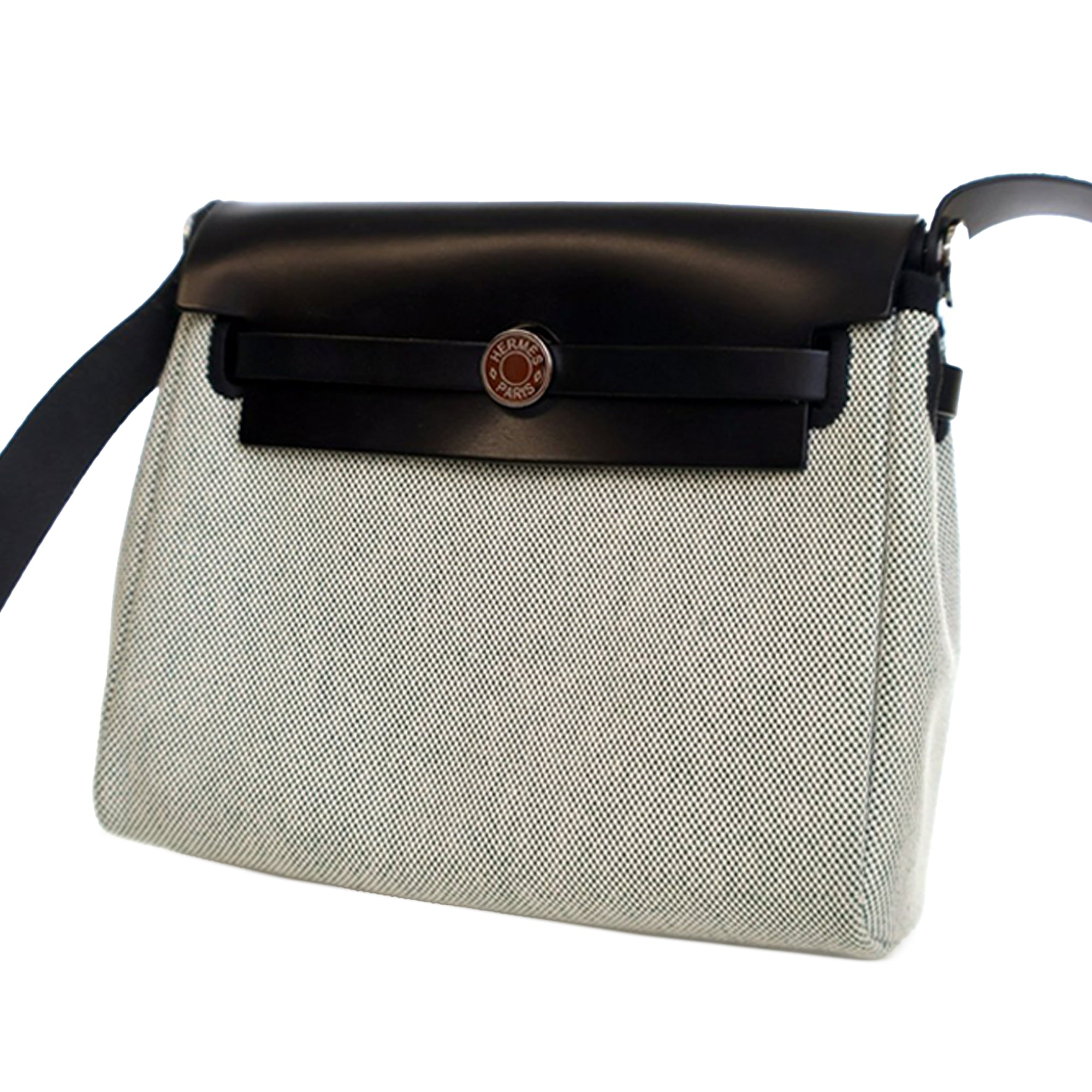 Hermès Military Toile and Vache Hunter Herbag Zip 20 - image 3