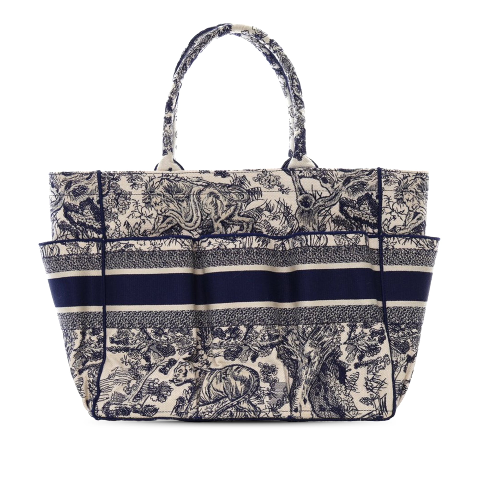 Dior Canvas Embroidered Toile De Jouy Catherine Tote - image 2