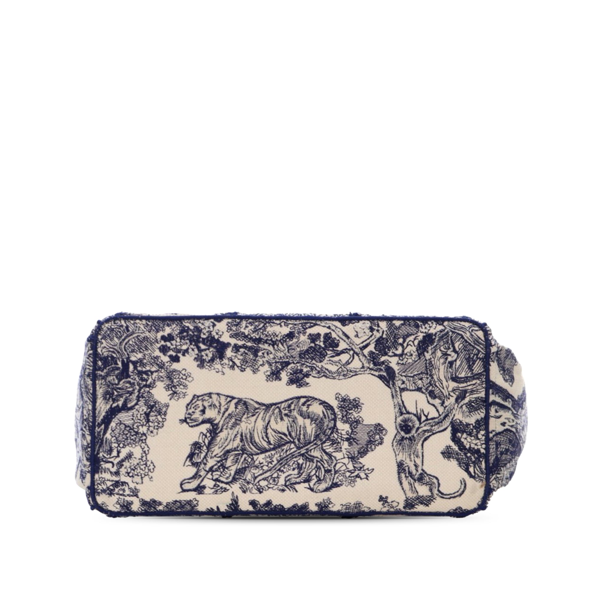 Dior Canvas Embroidered Toile De Jouy Catherine Tote - image 3