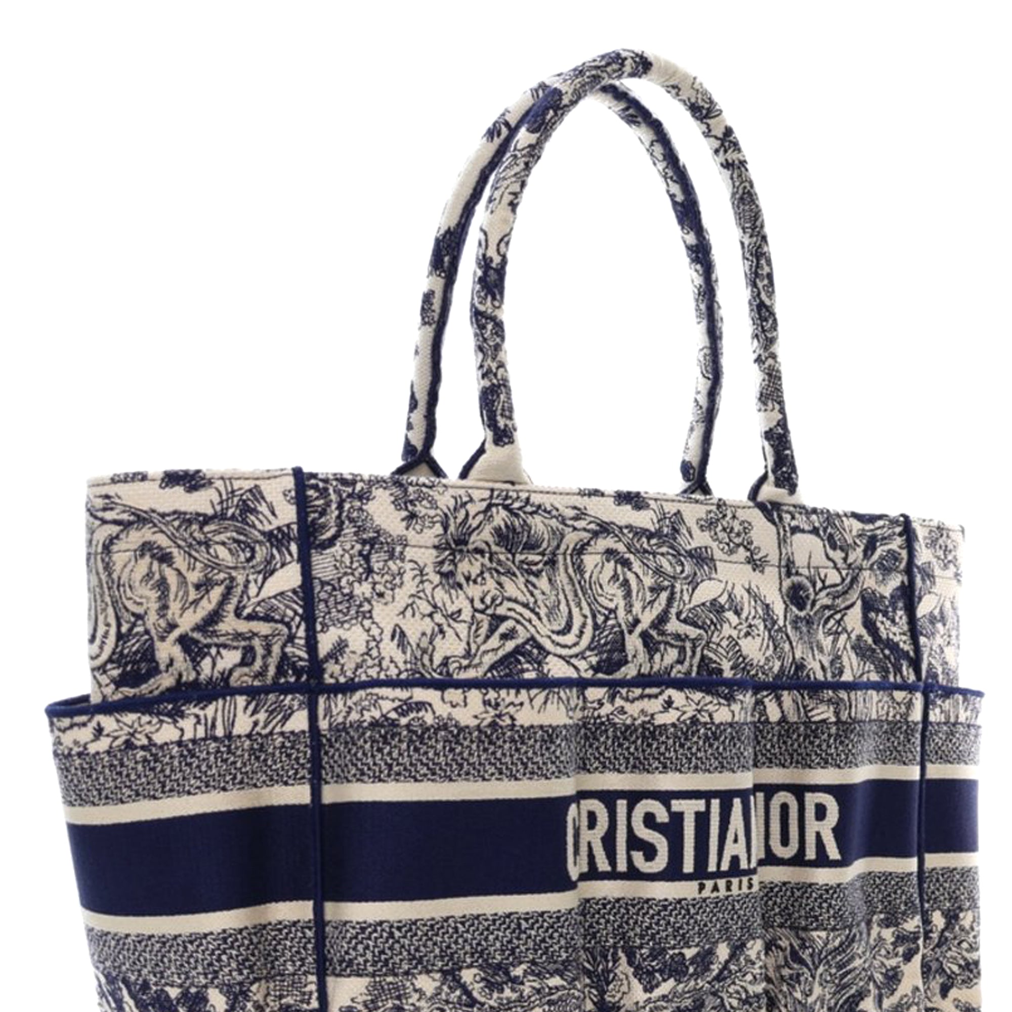 Dior Canvas Embroidered Toile De Jouy Catherine Tote - image 7