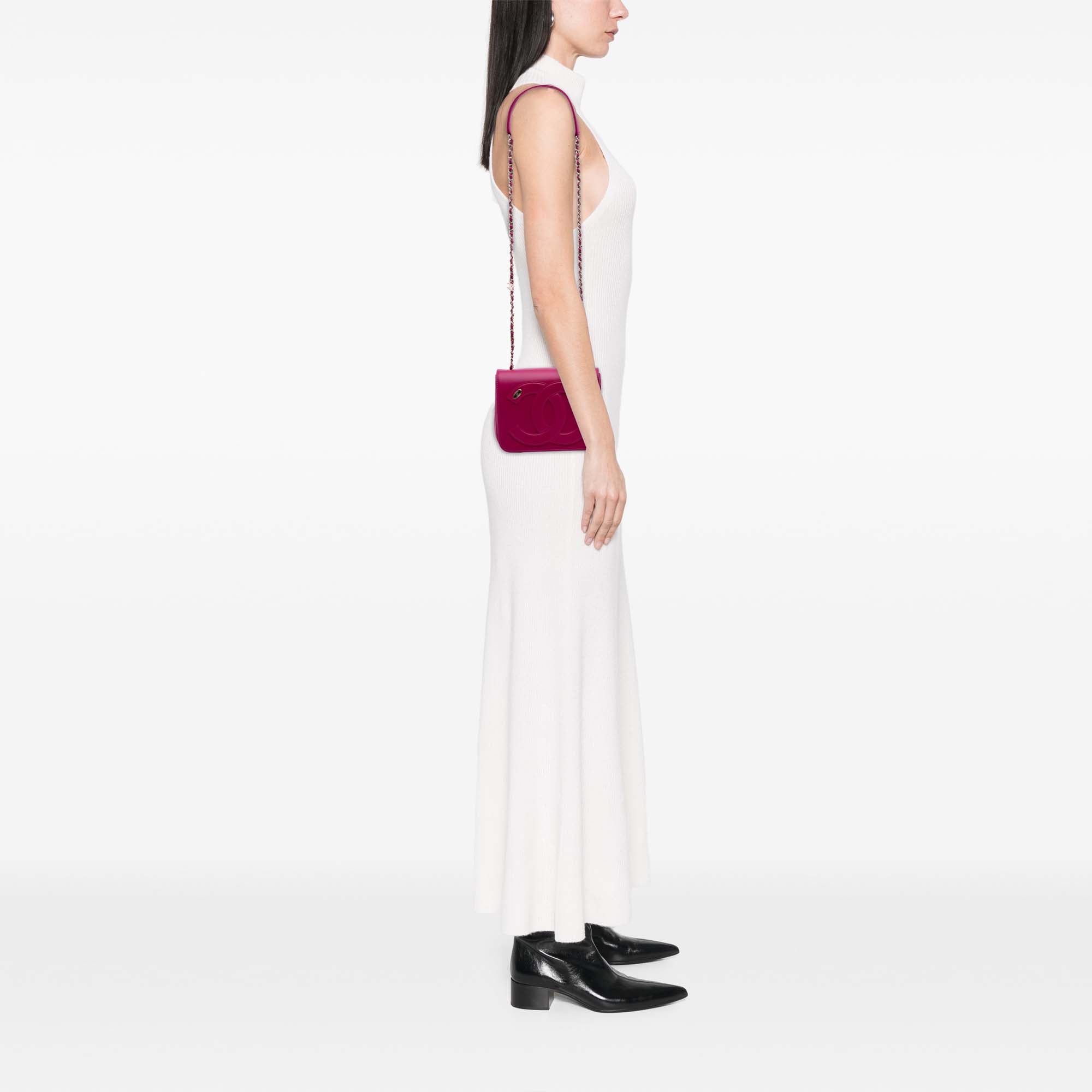 Chanel Lambskin CC Mania Flap - image 10