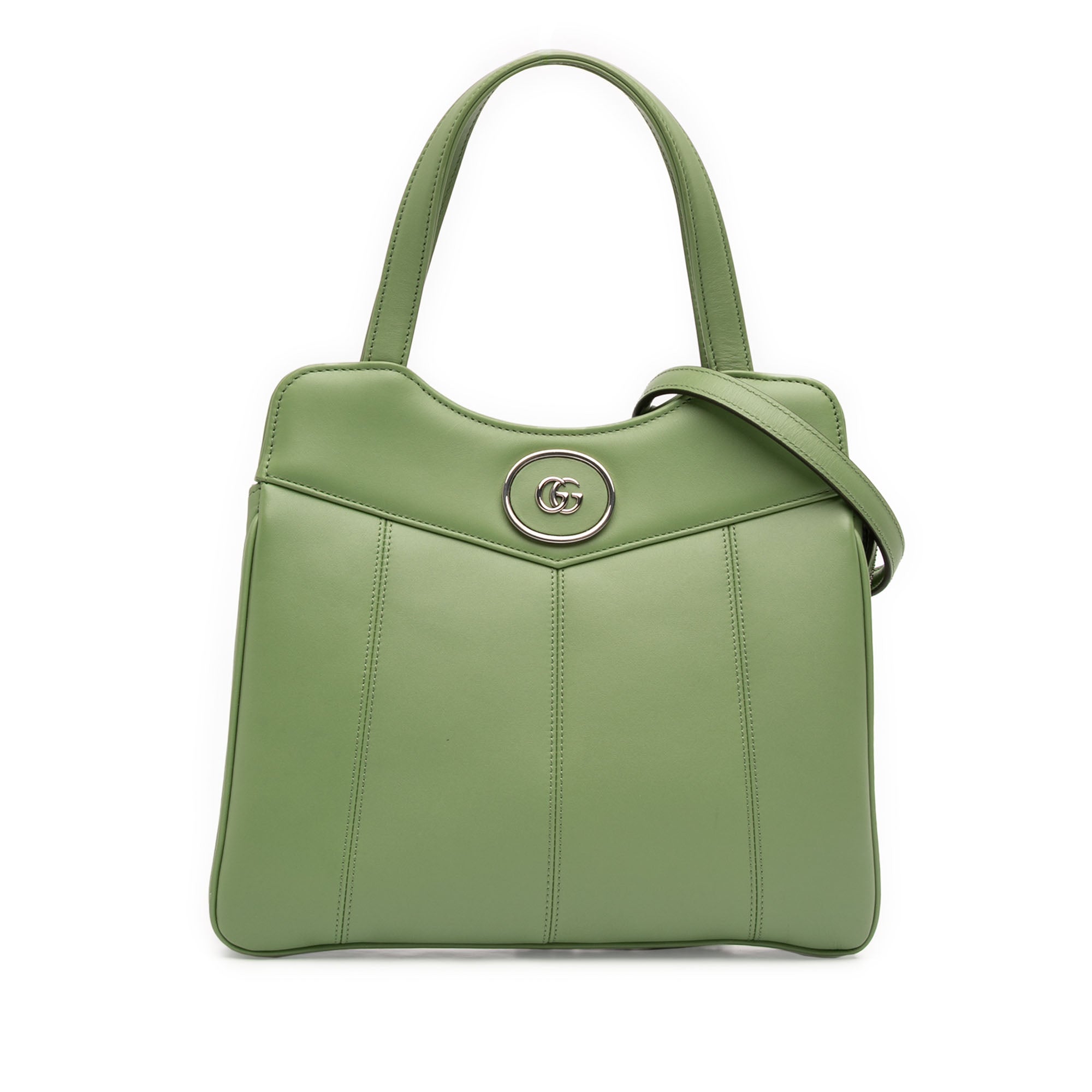 Gucci Small Leather Petite GG Tote - image 1