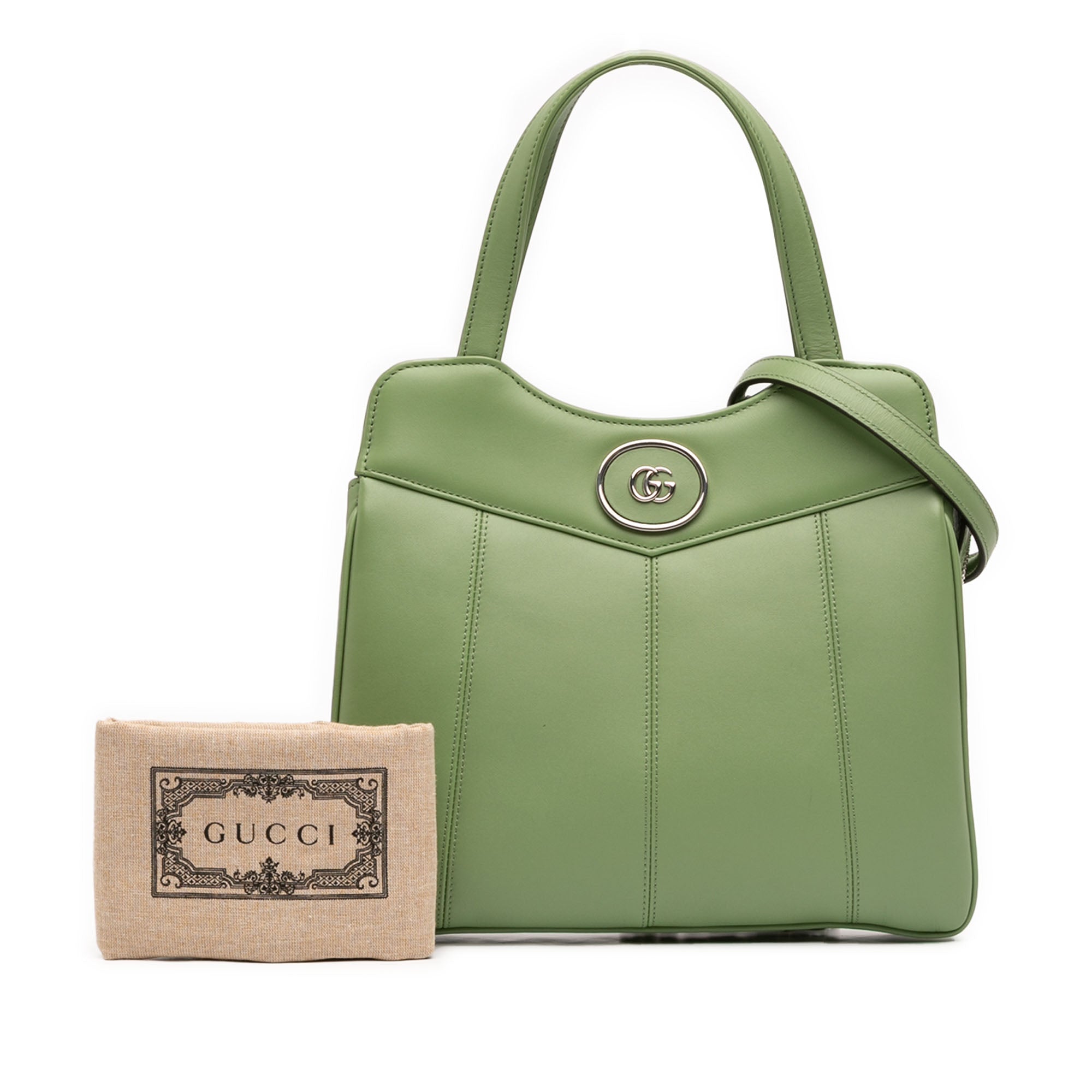 Gucci Small Leather Petite GG Tote - image 12