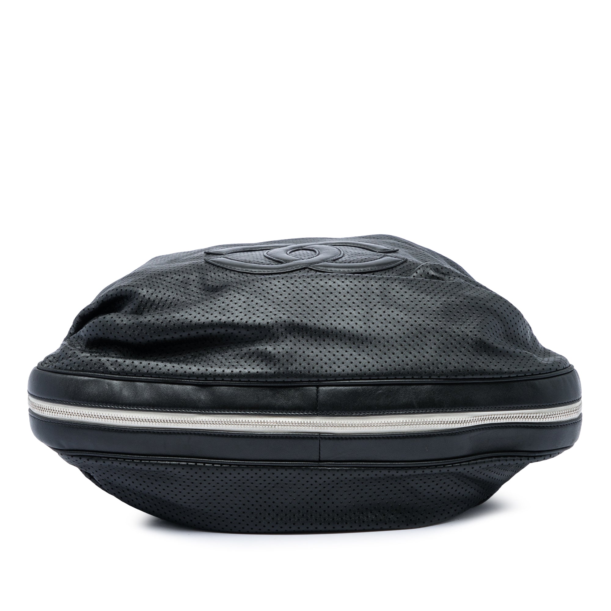 Chanel Perforated Lambskin Baseball Spirit Ligne Hobo - image 3