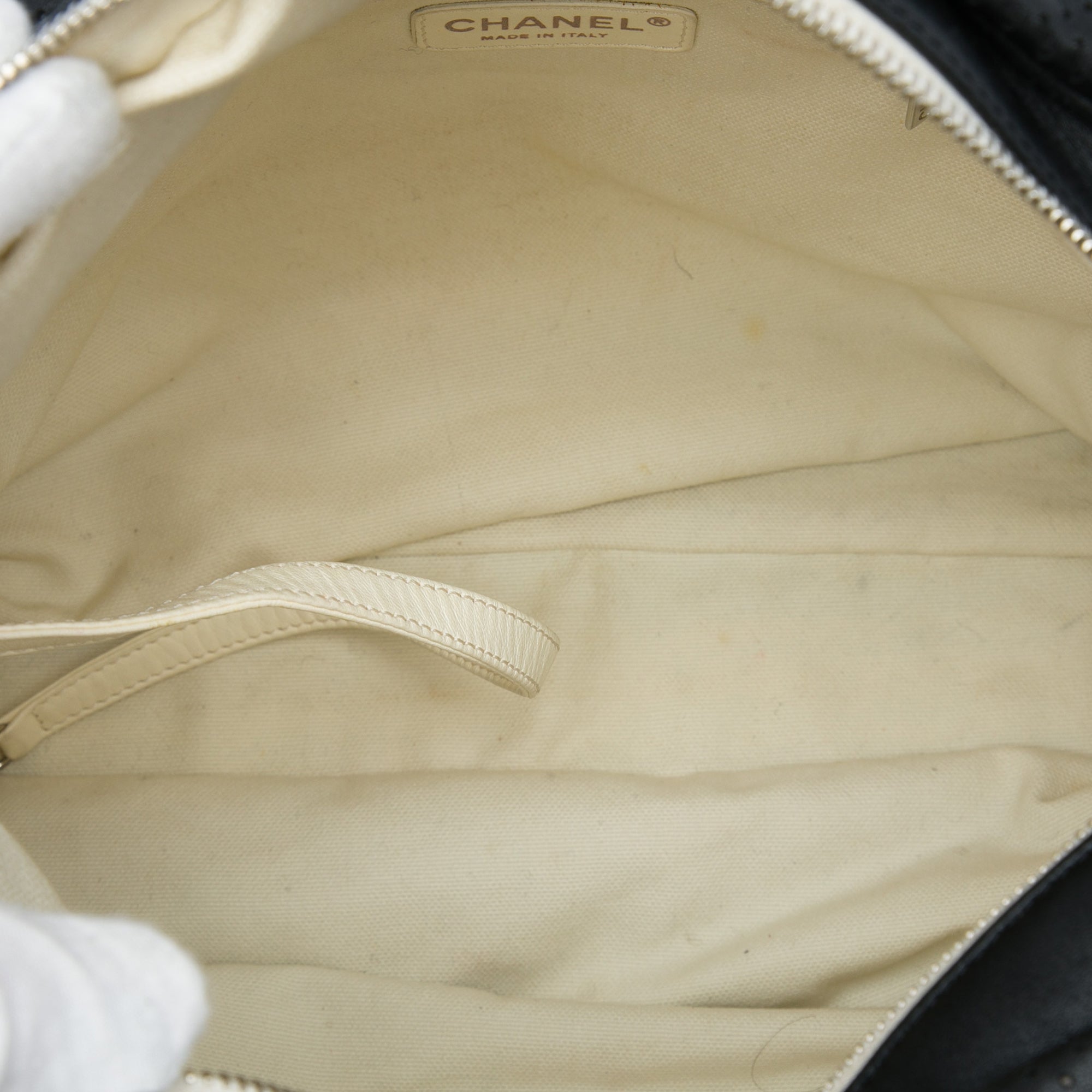 Chanel Perforated Lambskin Baseball Spirit Ligne Hobo - image 4