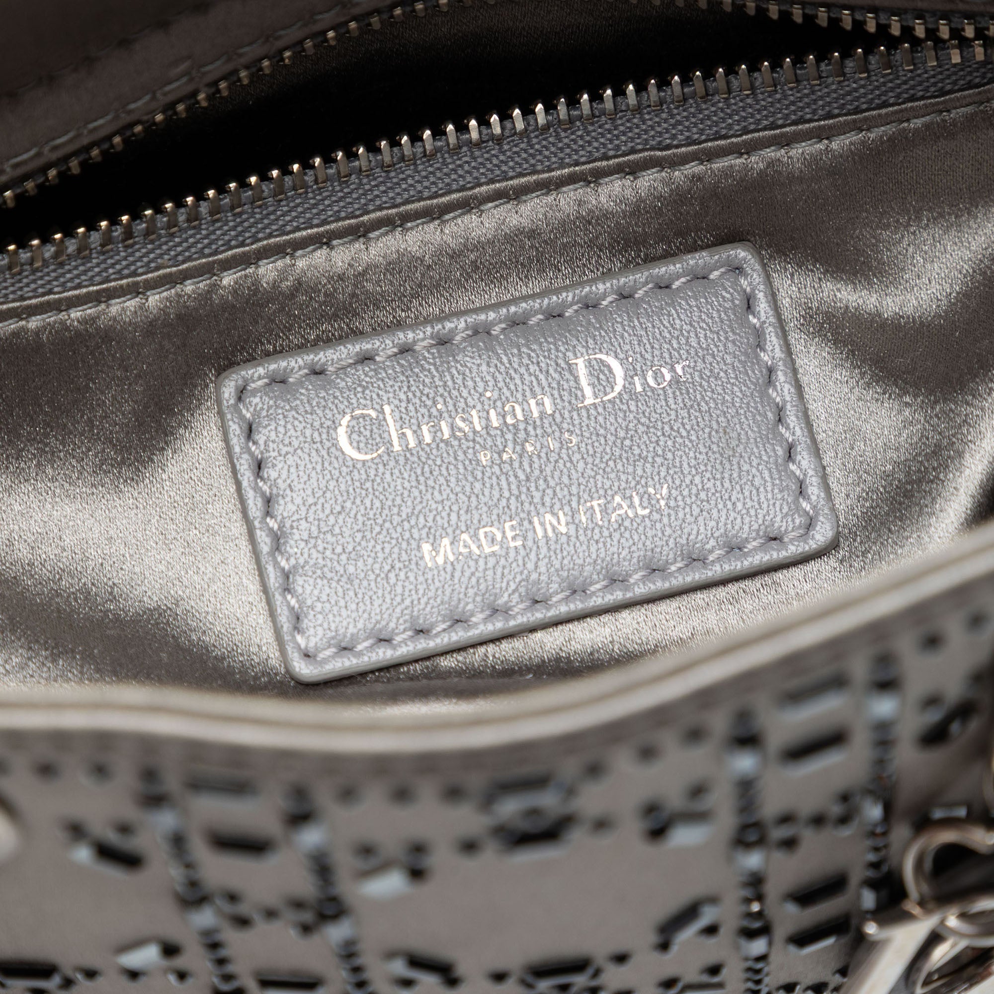 Dior Mini Satin Cannage Crystal Embellished Lady Dior - image 5
