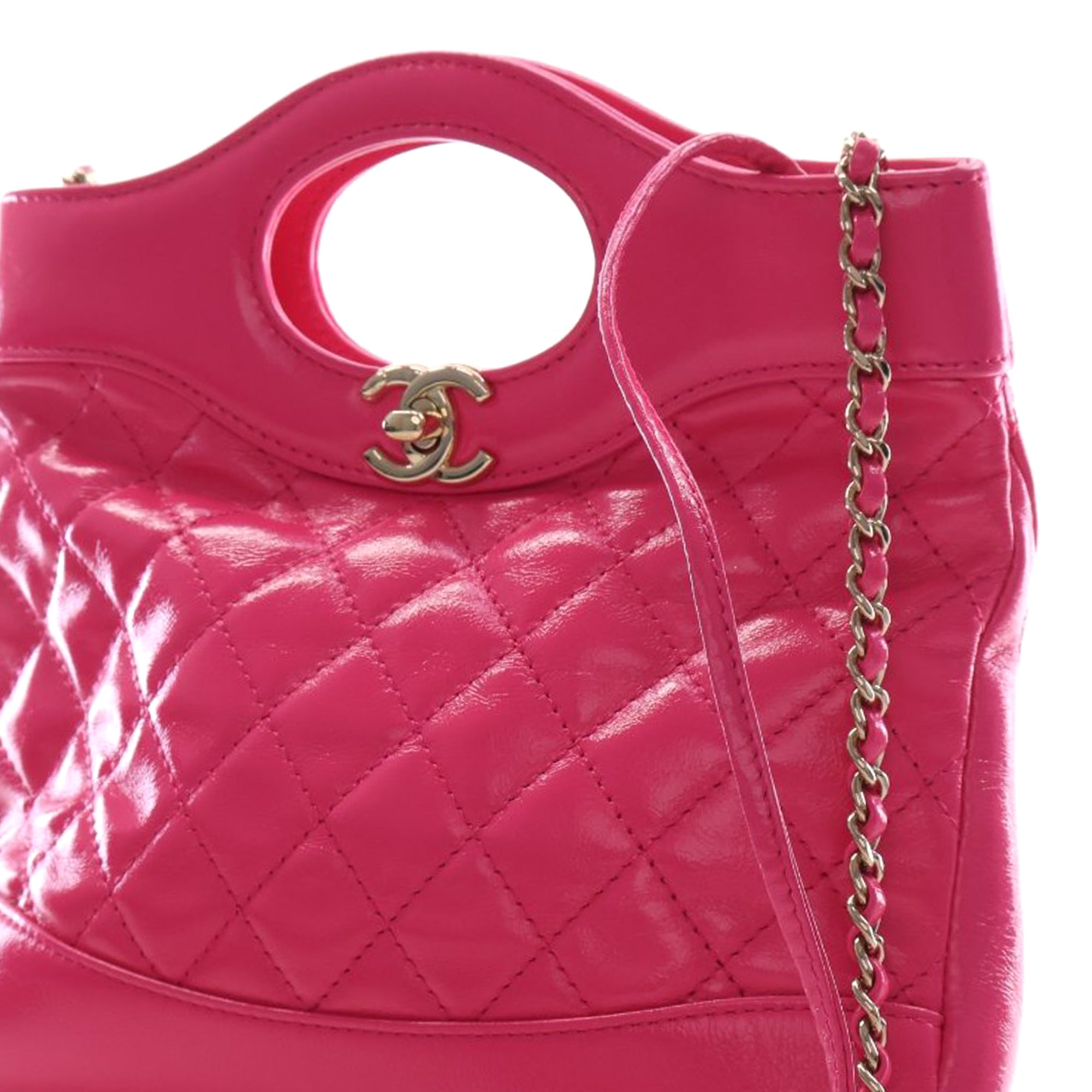 Chanel Large Quilted Glazed Calfskin 31 Shopping Bag - image 5