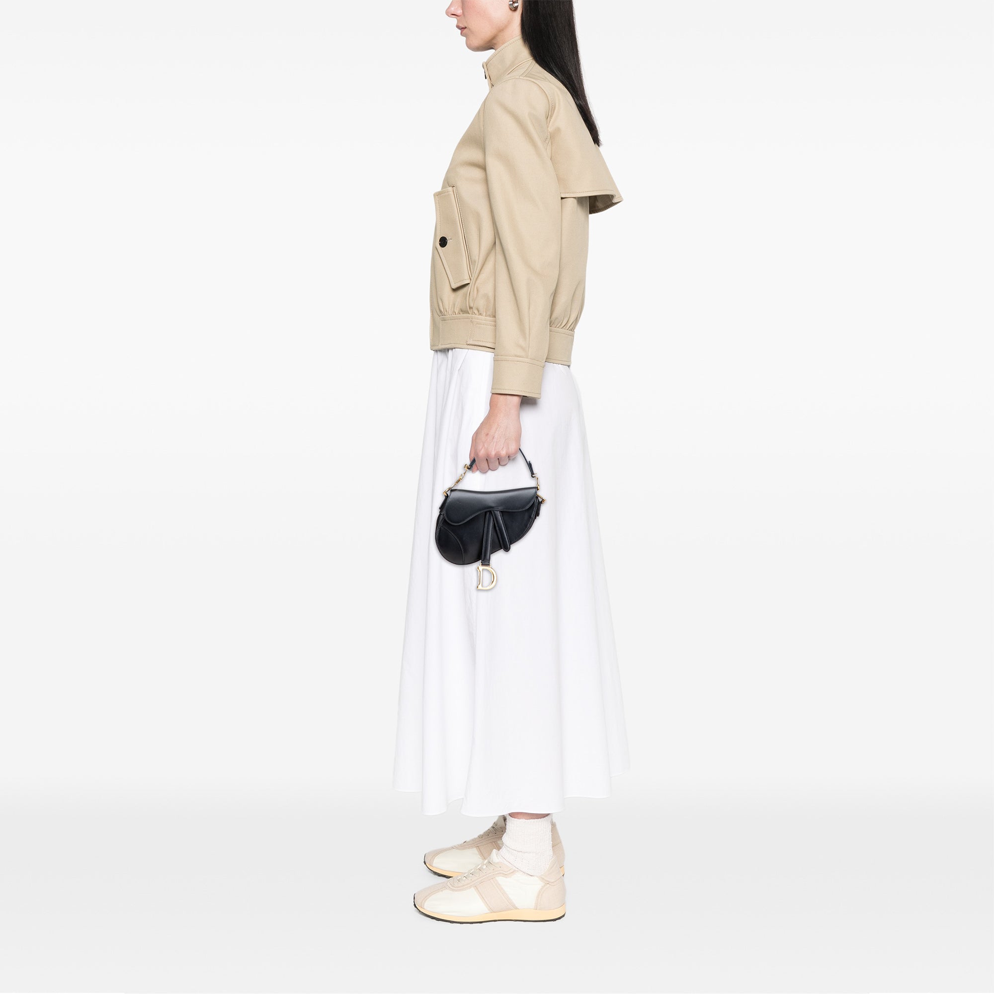 Dior Mini Leather Saddle Bag - image 10