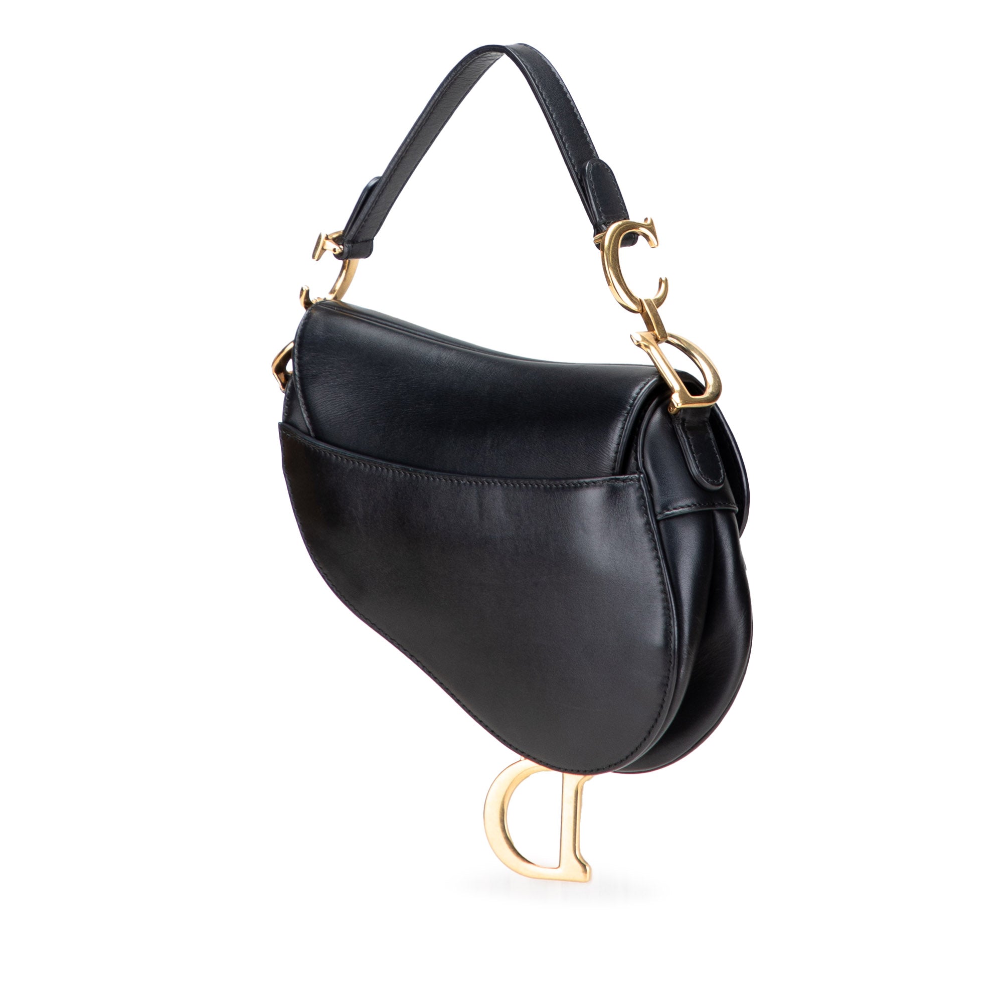 Dior Mini Leather Saddle Bag - image 2