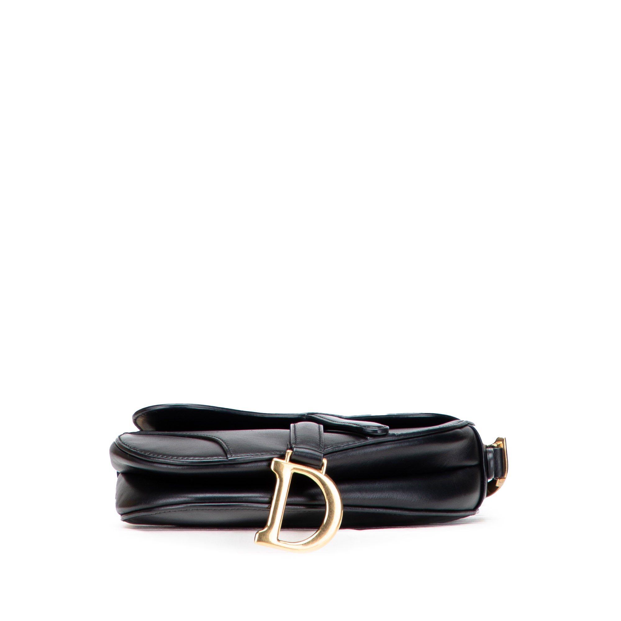 Dior Mini Leather Saddle Bag - image 3