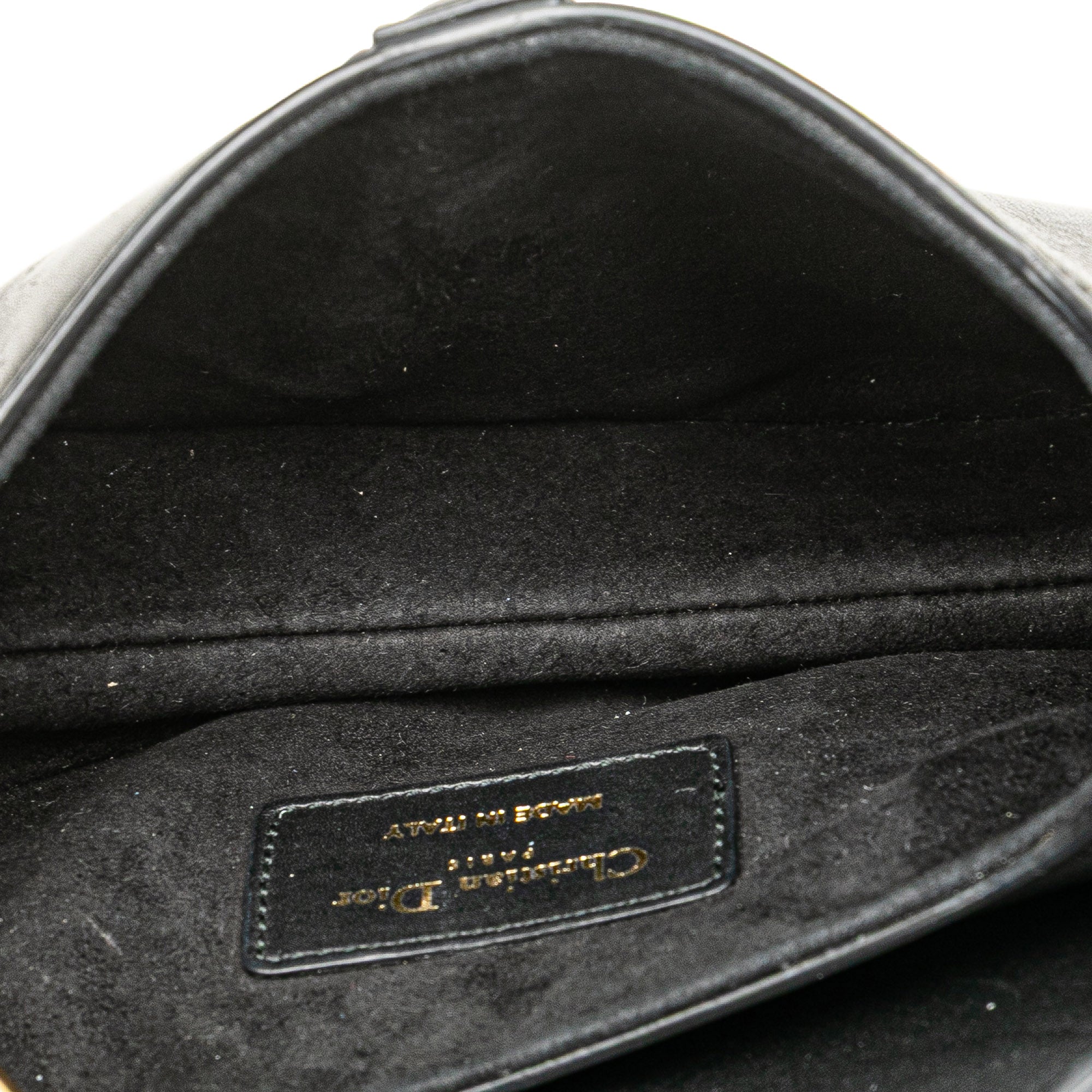 Dior Mini Leather Saddle Bag - image 4