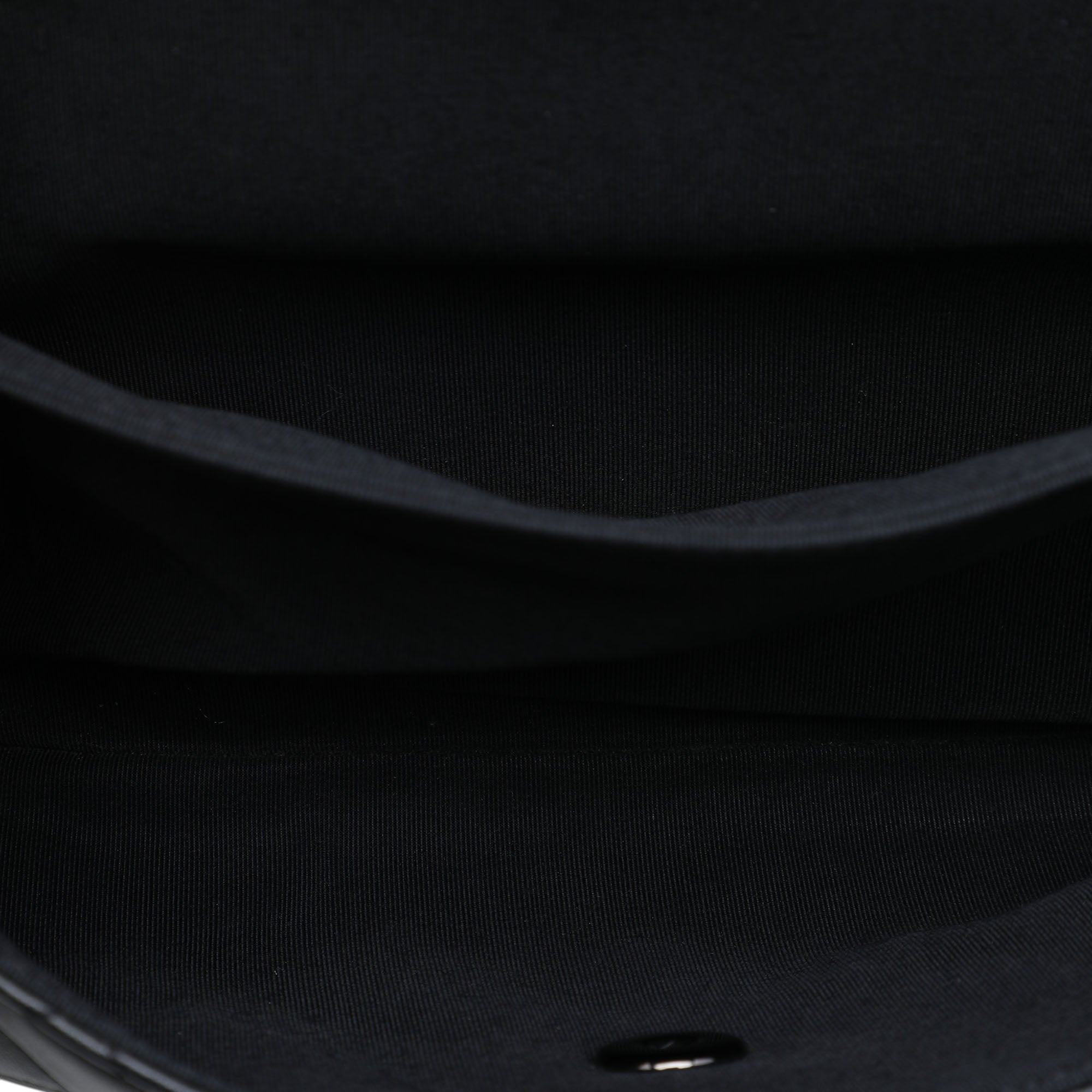 Chanel CC Quilted Lambskin and Grosgrain So Black Flap - image 4