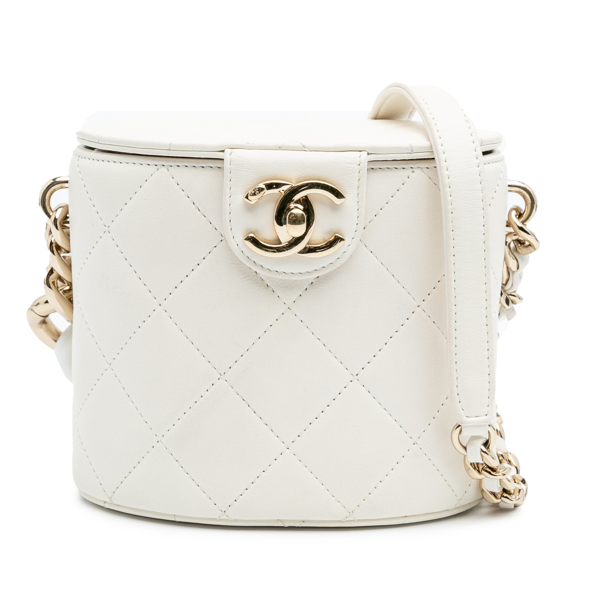 Chanel CC Quilted Lambskin Elegant Chain Vanity Case - image 1