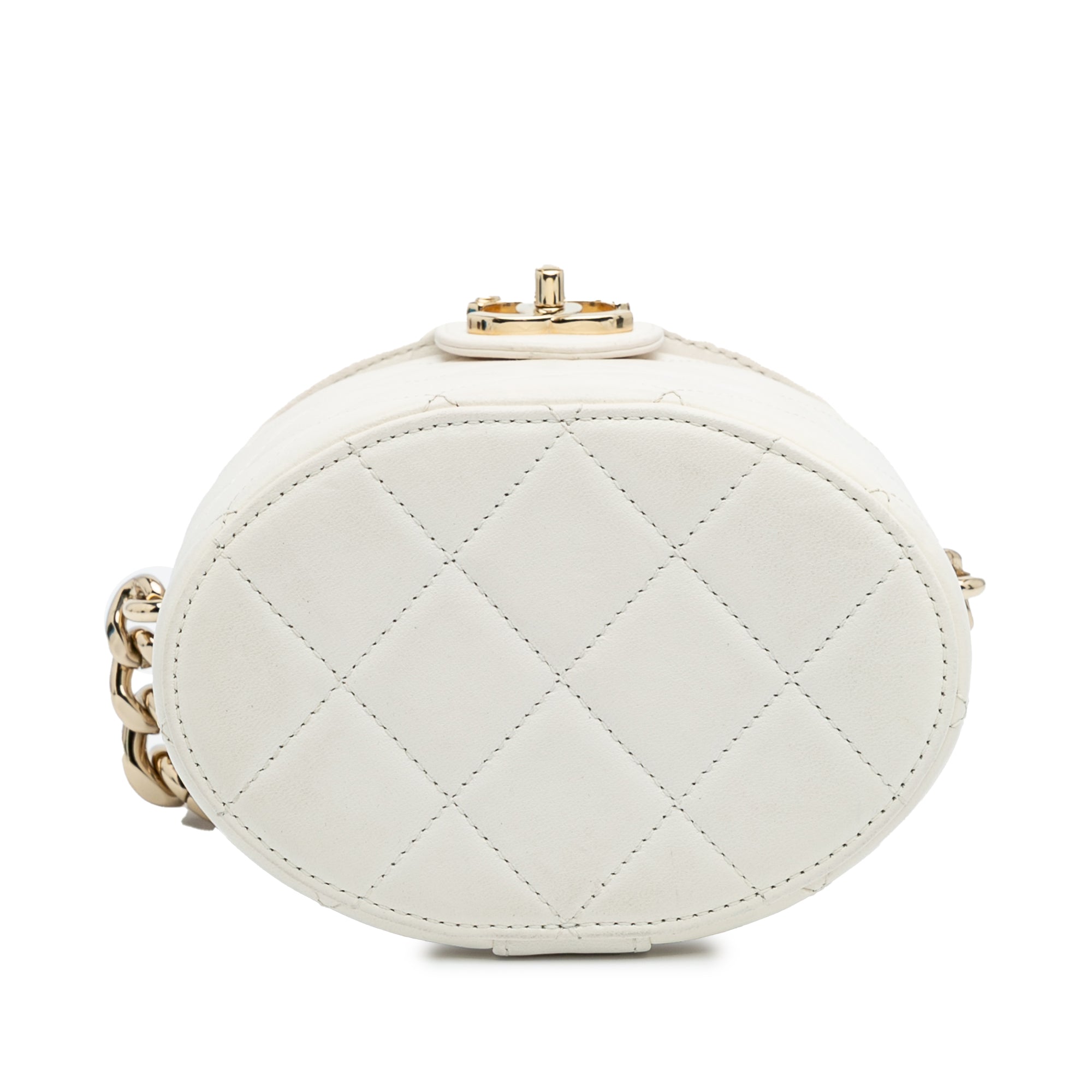 Chanel CC Quilted Lambskin Elegant Chain Vanity Case - image 3