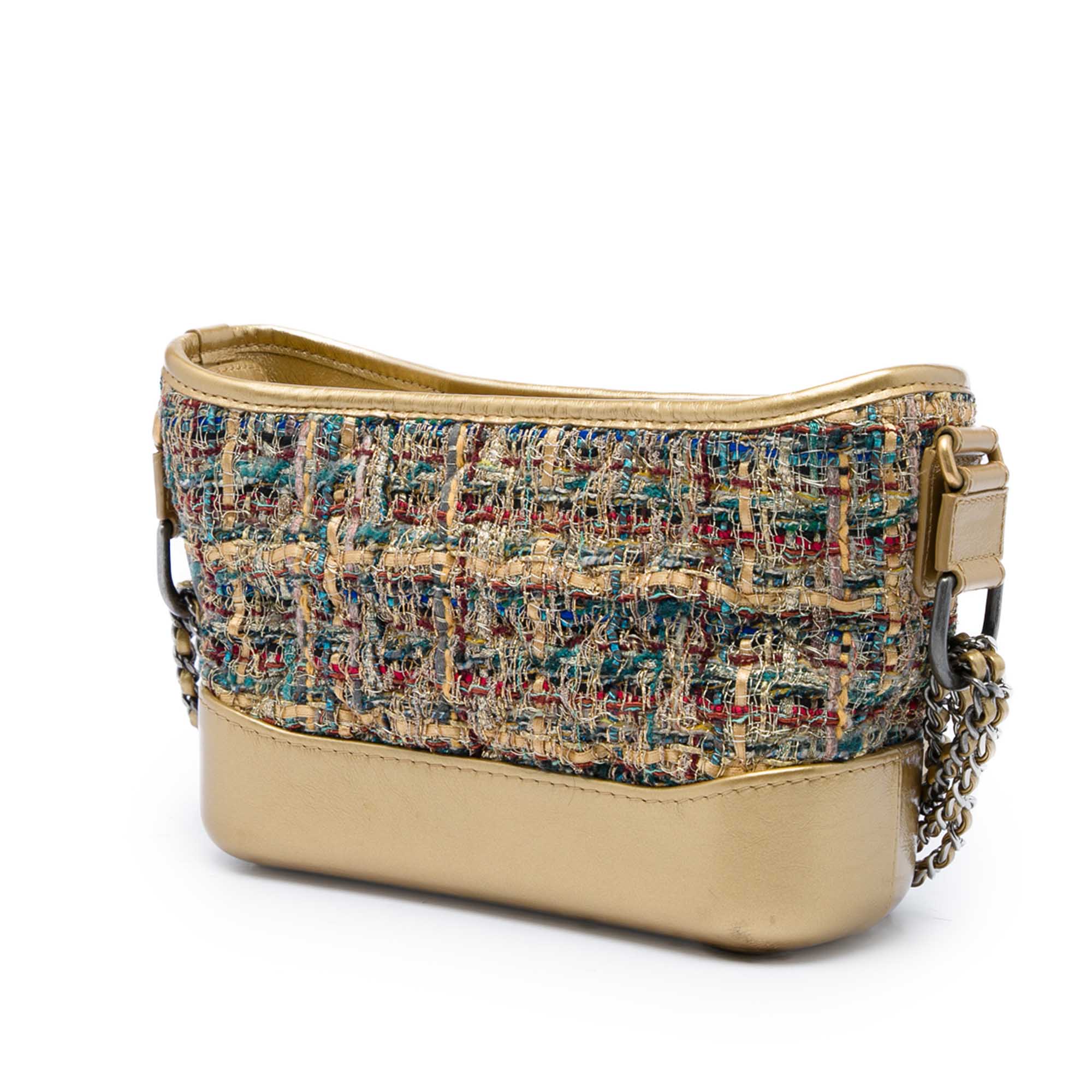 Chanel Small Tweed and Metallic Calfskin Gabrielle Crossbody - image 2