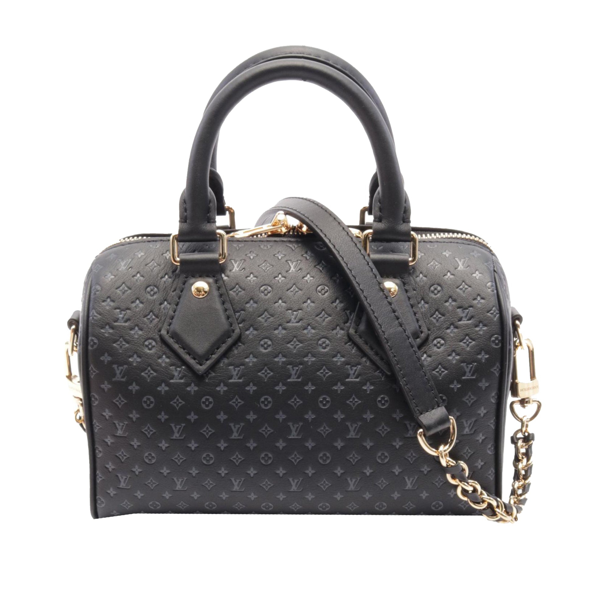 Louis Vuitton Embossed Calfskin Nanogram Speedy Bandouliere 25 - image 1