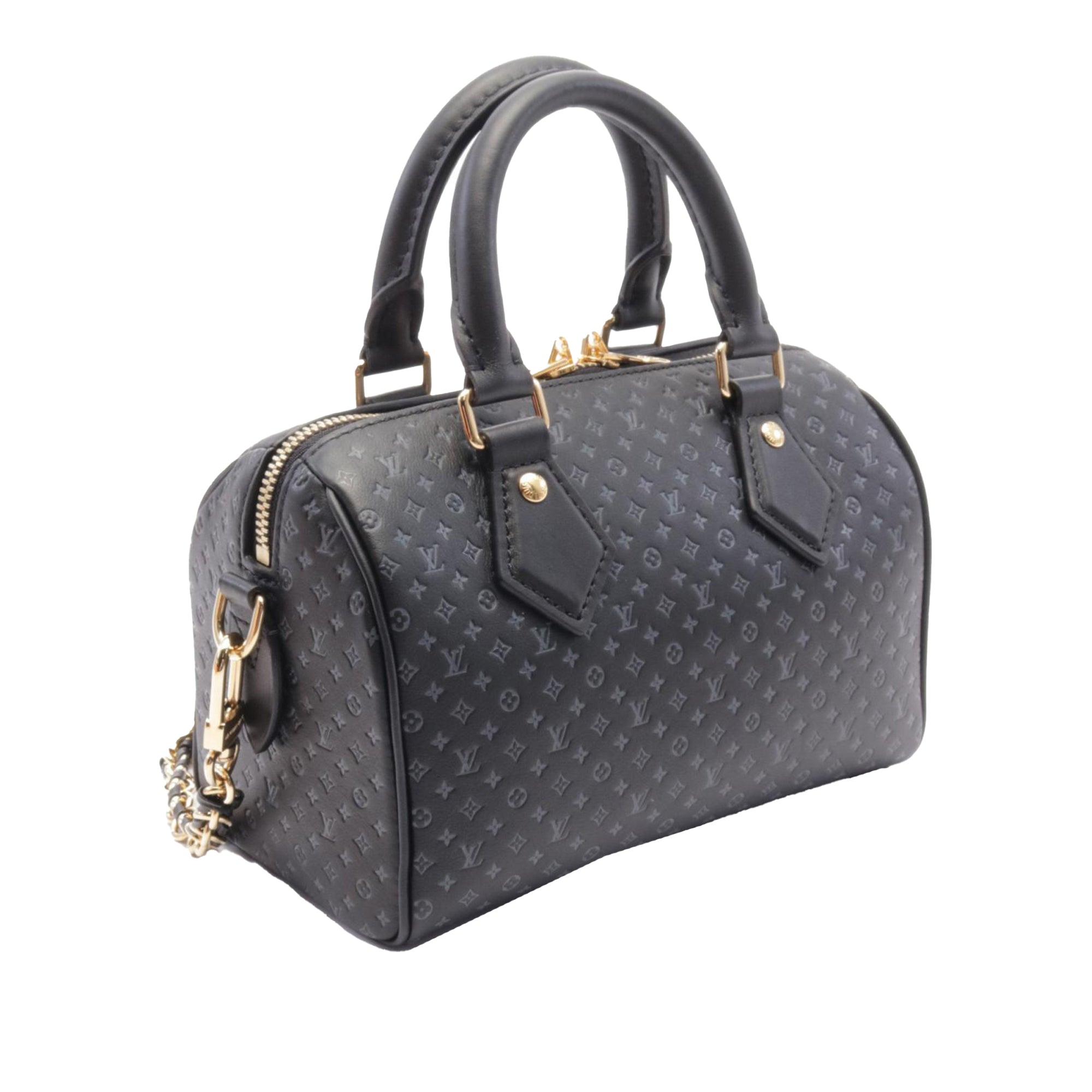 Louis Vuitton Embossed Calfskin Nanogram Speedy Bandouliere 25 - image 2