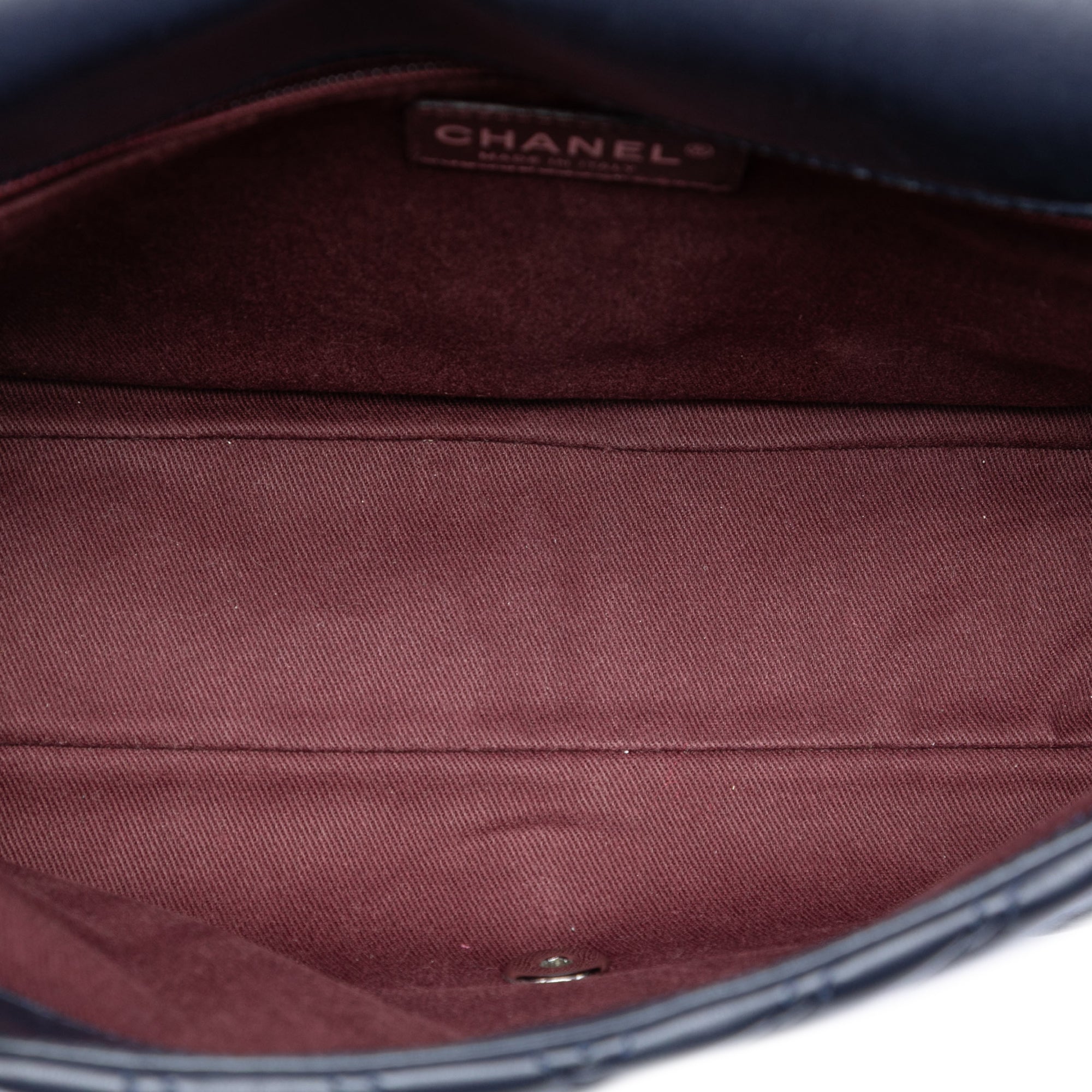 Chanel Jumbo Classic Chevron Lambskin Double Stitch Single Flap - image 4