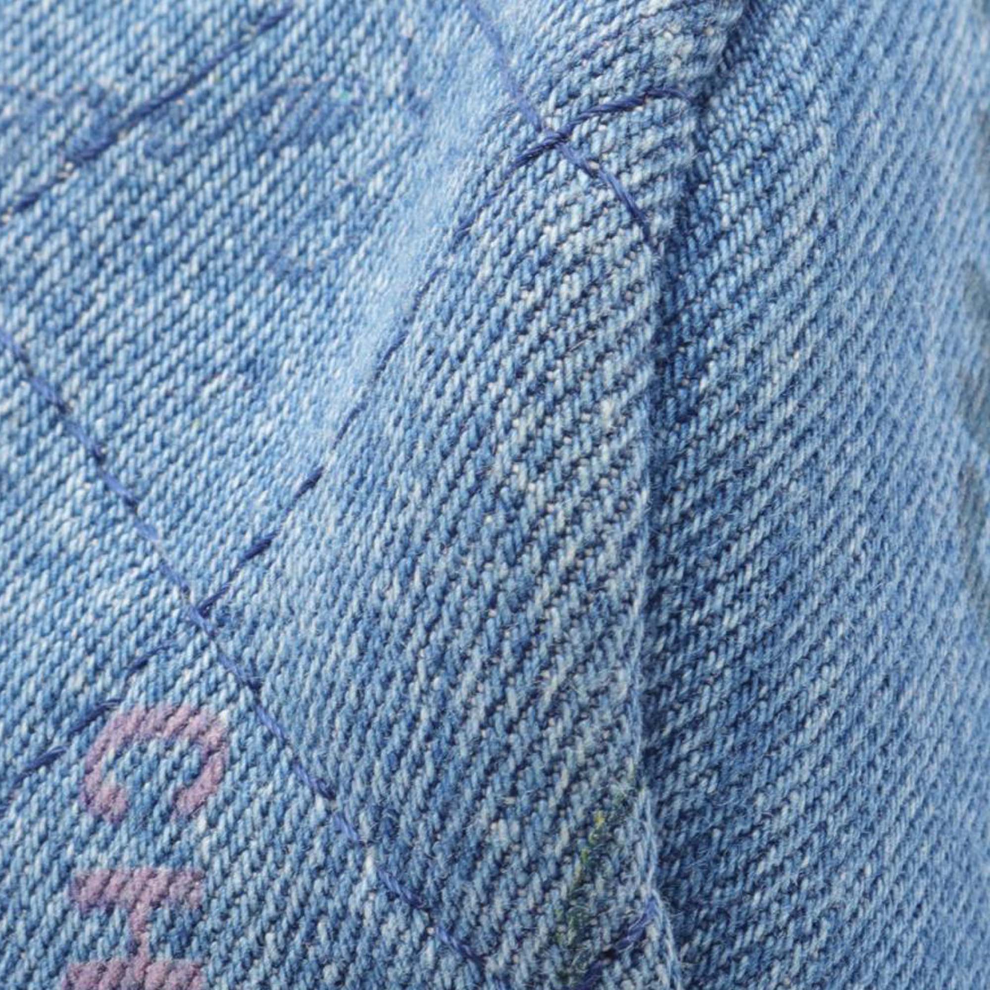 Chanel Mini Quilted Denim Mood Bucket with Chain - image 6